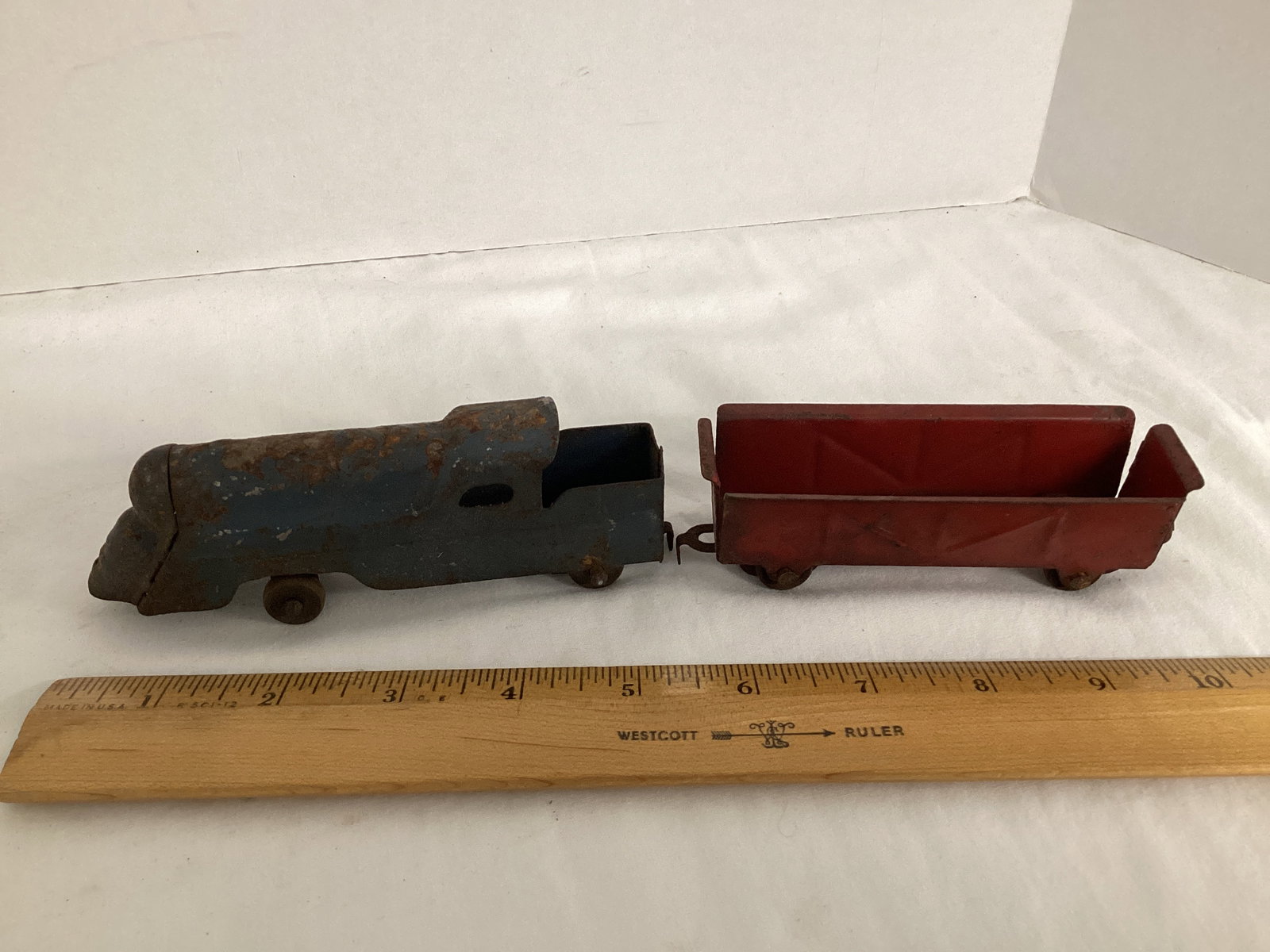 Cast Iron Train Car, Metal Train Cars, Antique Model Car Pencil Sharpener - 6