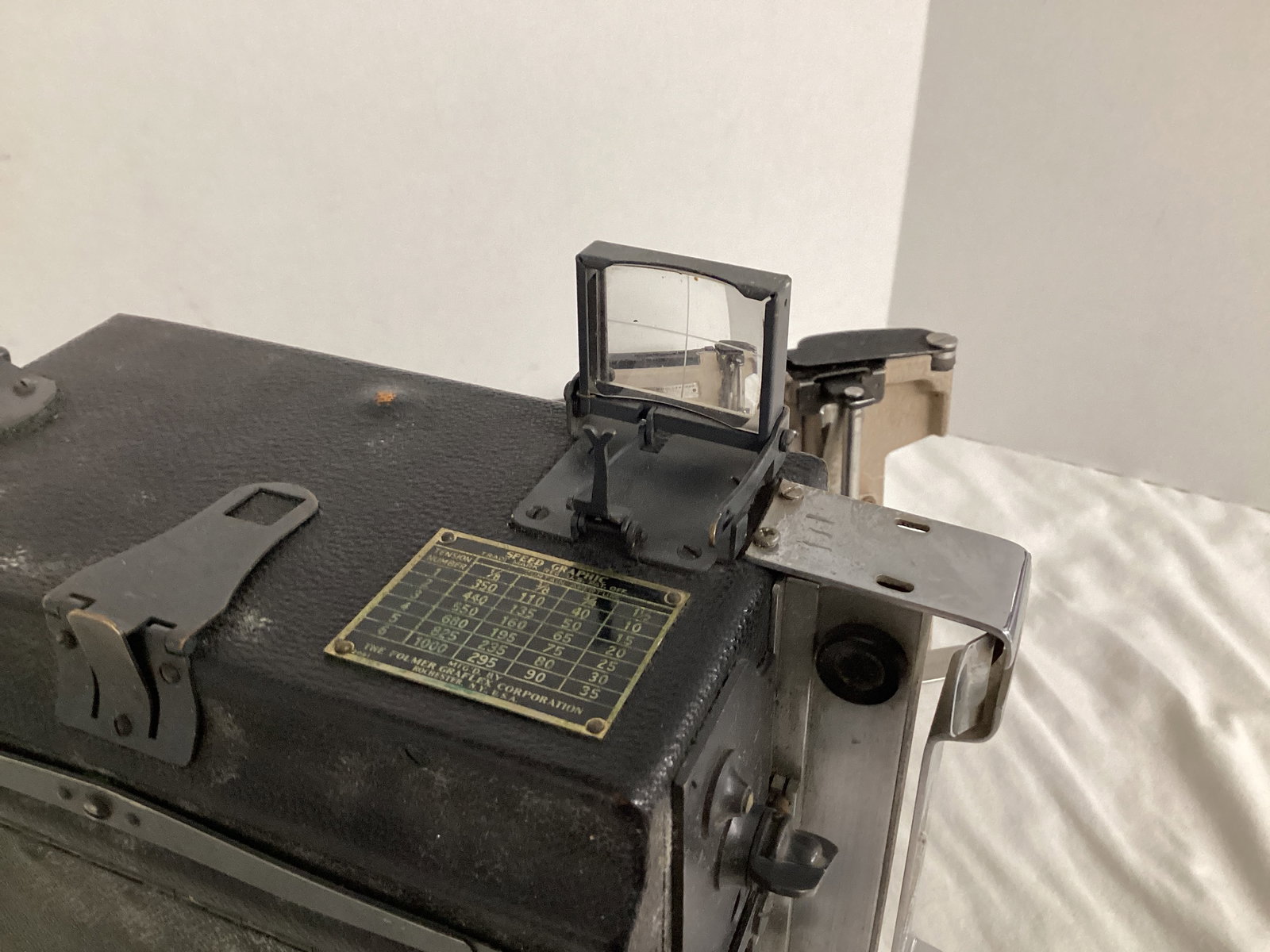 Folmer Graflex Antique Camera and Polaroid Land Film Holder - 4