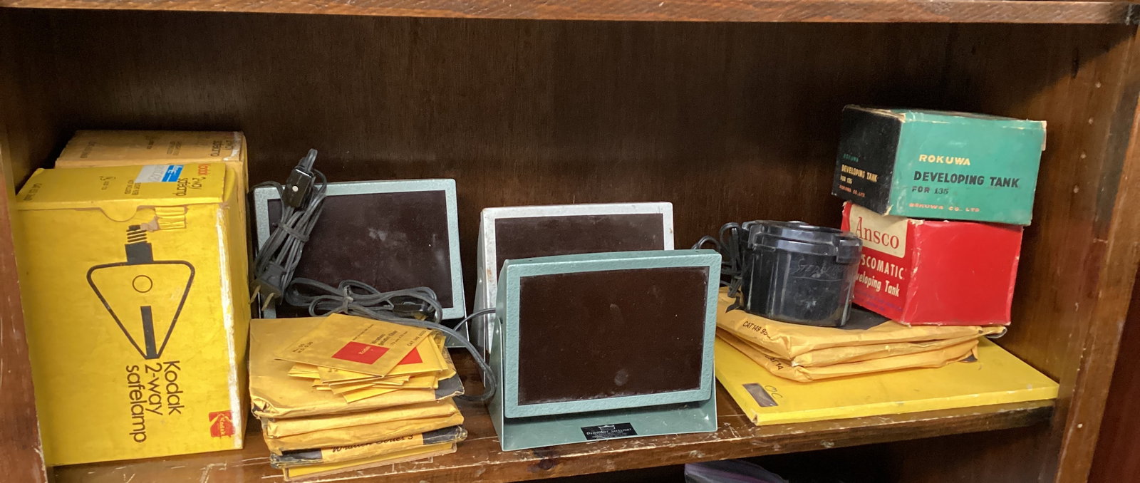 Darkroom Lights and Supplies: .