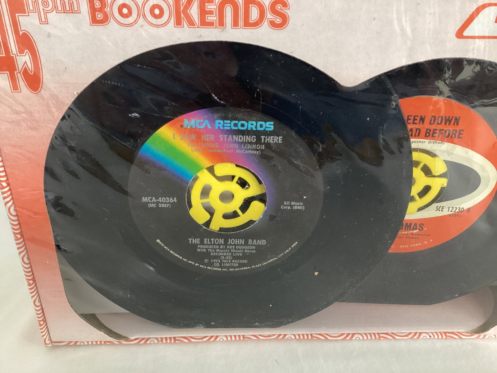 Vinylux Vintage Vinyl Design 45 RPM Bookends - 2