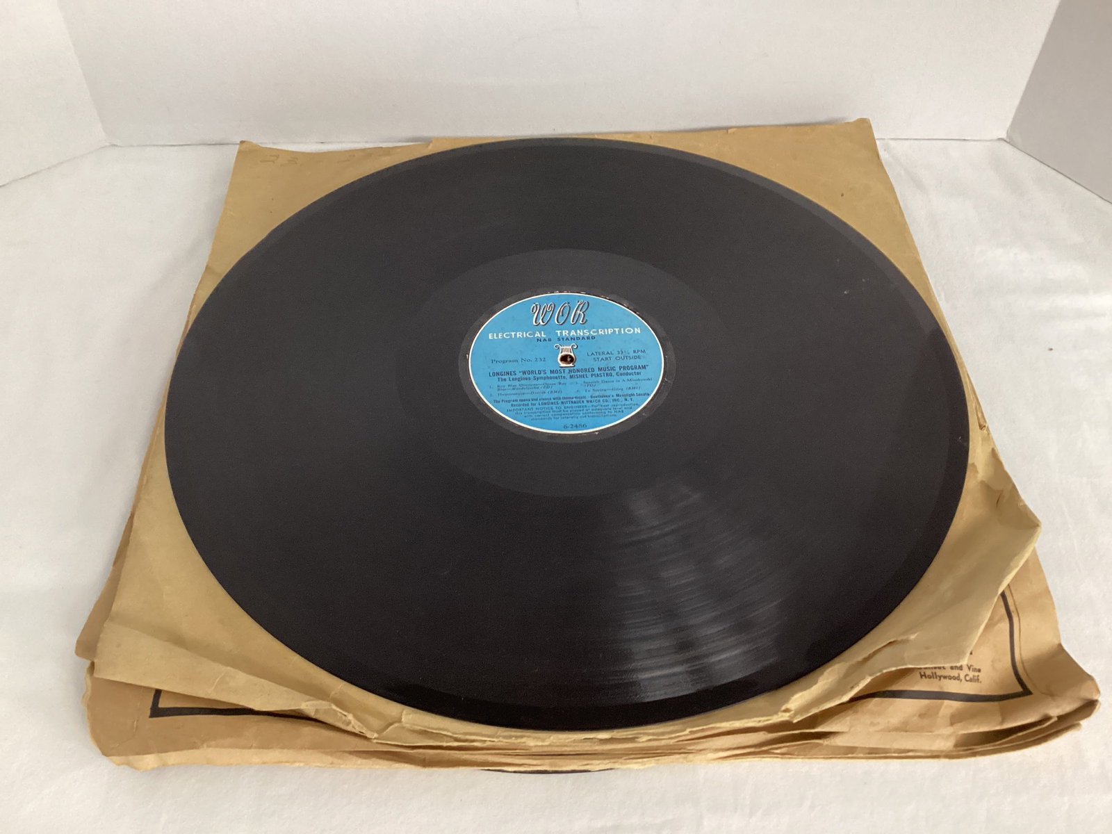 Vintage 16" Vinyl Radio Discs (1 of 9)