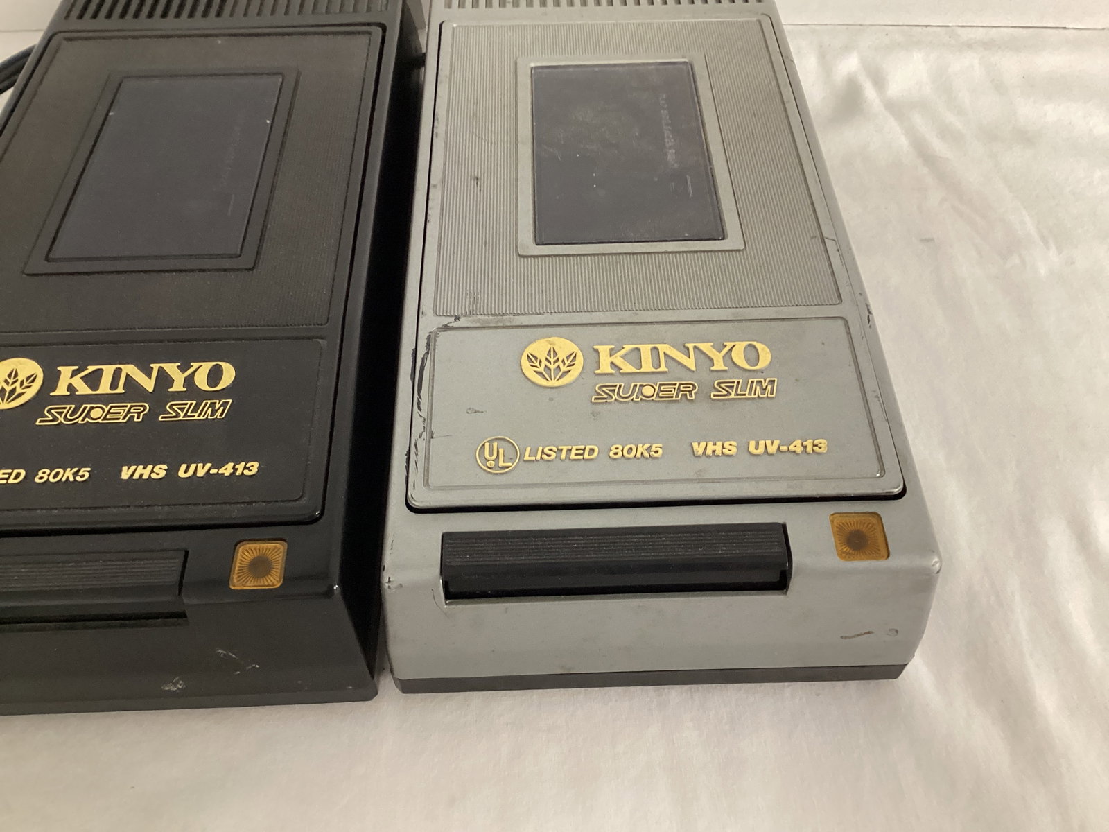 Two Kinyo Super Slim VHS UV-413 Video Cassette Rewinder - 3