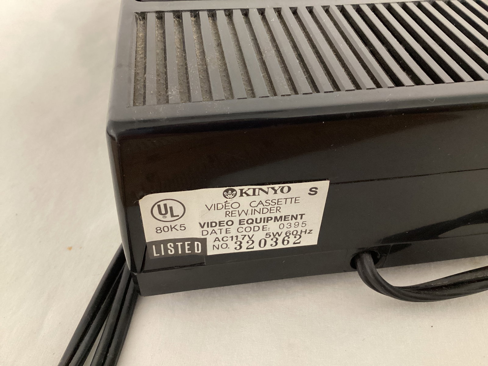 Two Kinyo Super Slim VHS UV-413 Video Cassette Rewinder - 5
