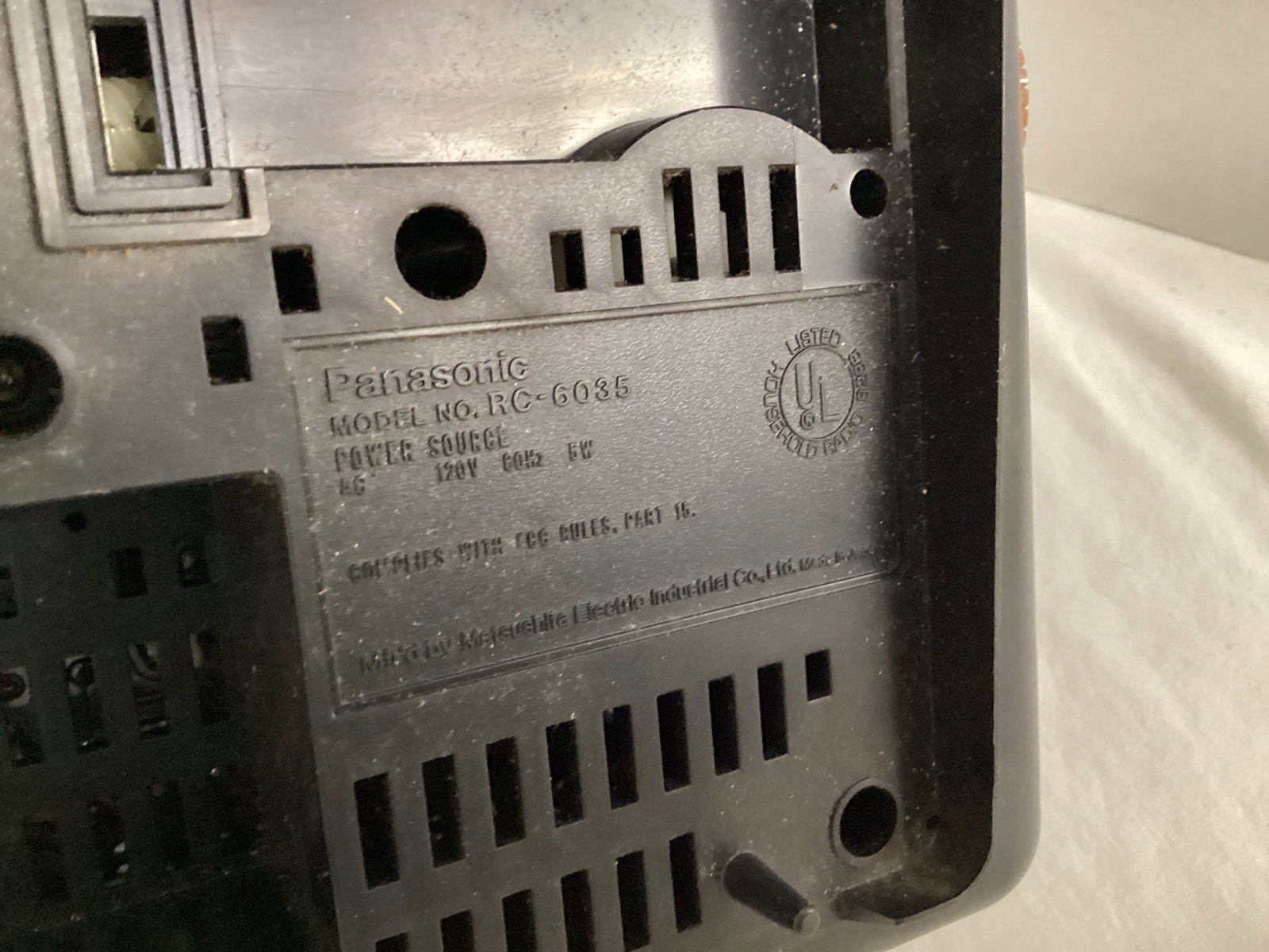 Vintage Panasonic Clock Radio - 4