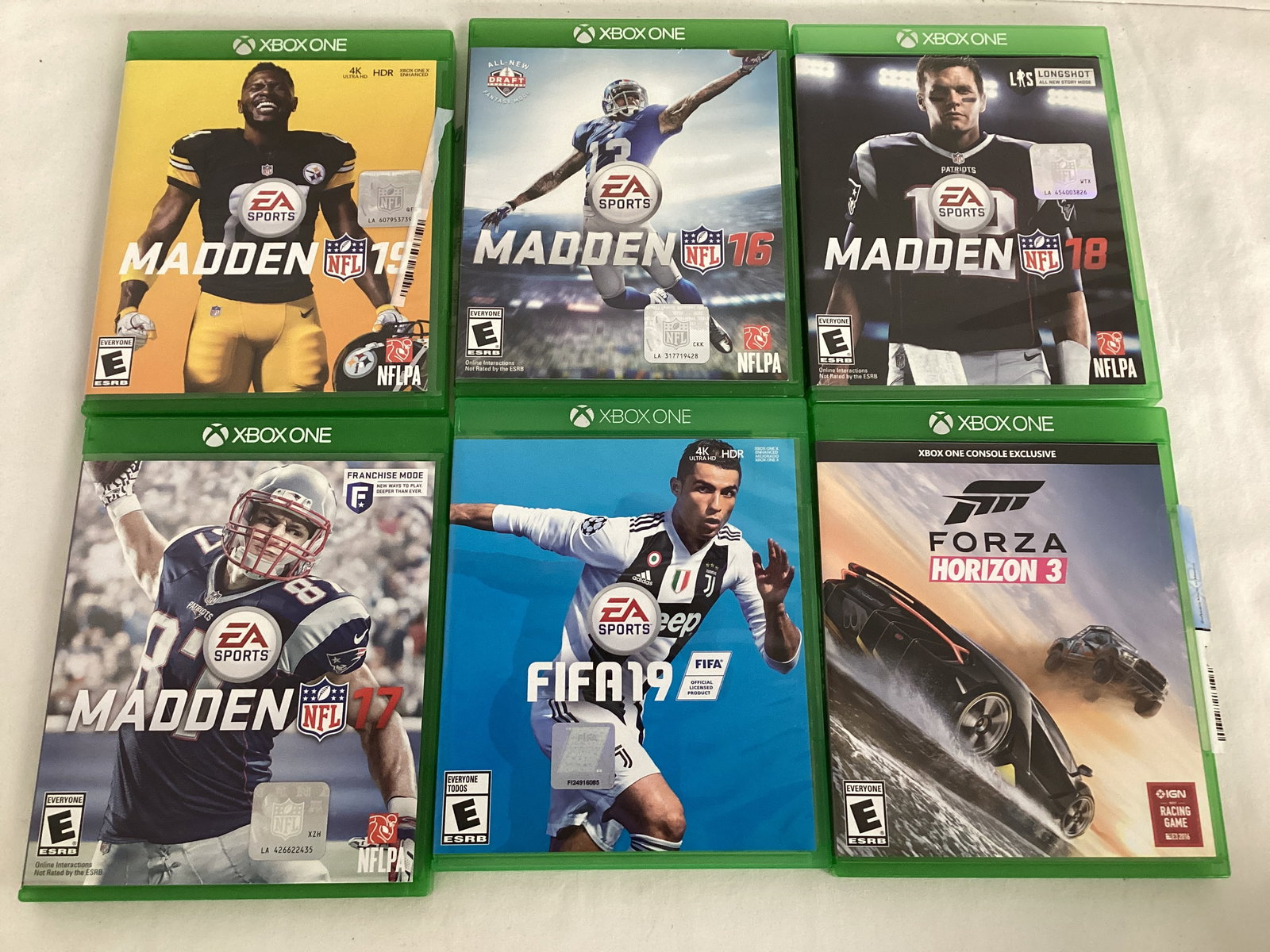 Two Xbox Controllers and Xbox One Games - 5