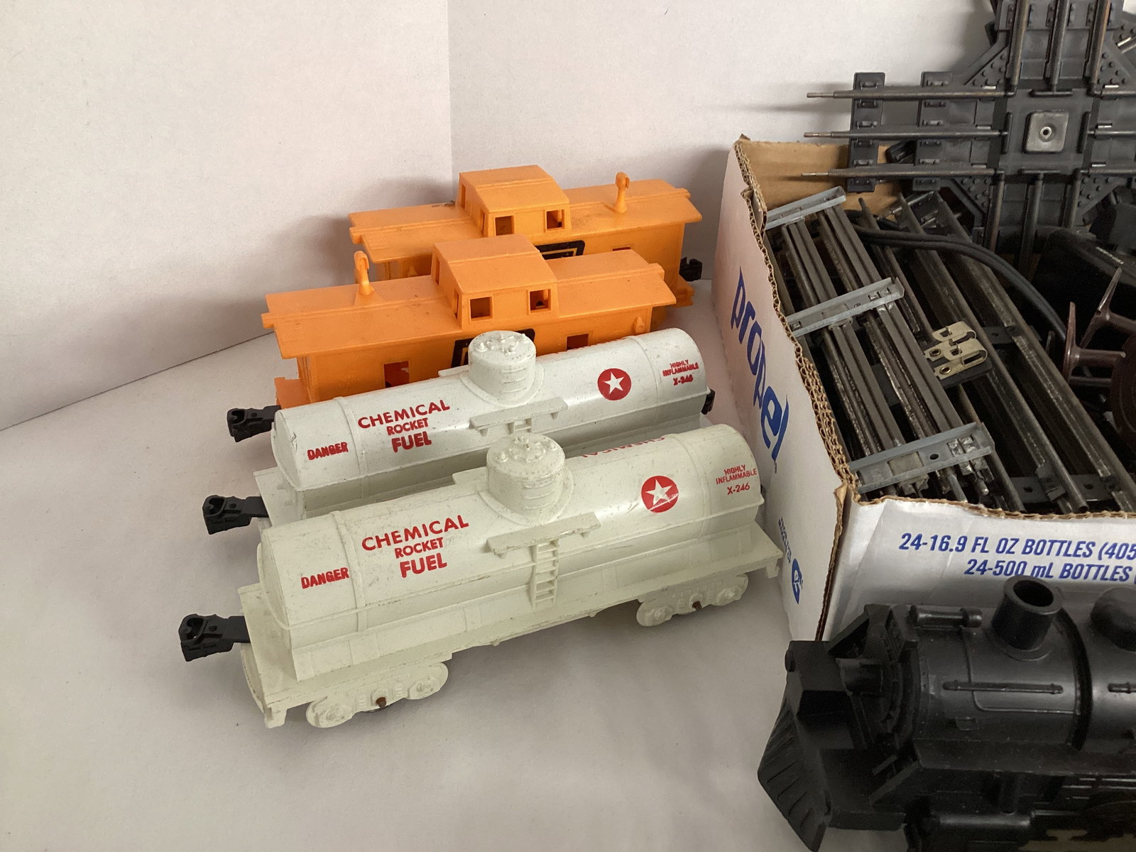 Two Marx Trains with Three Rail Track and Transformers - 5