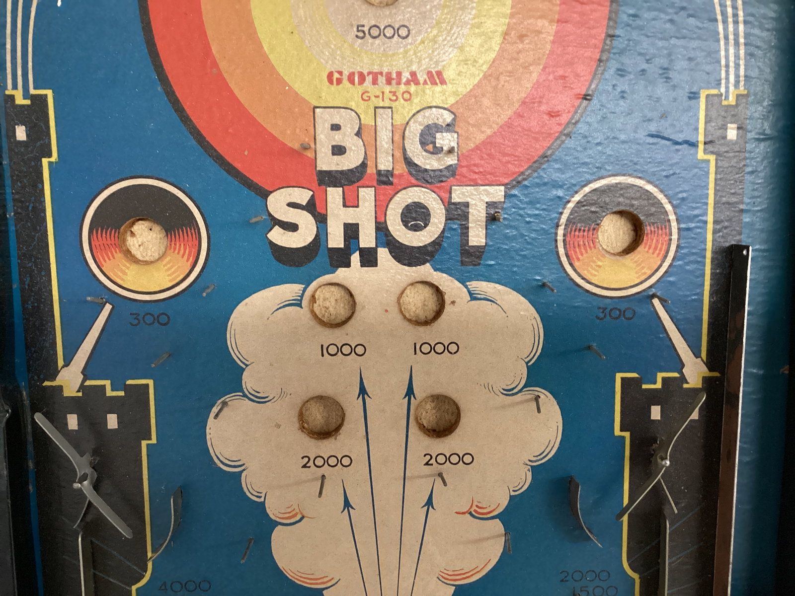 Gotham Pressed Steel Big Shot Pinball Game - 4