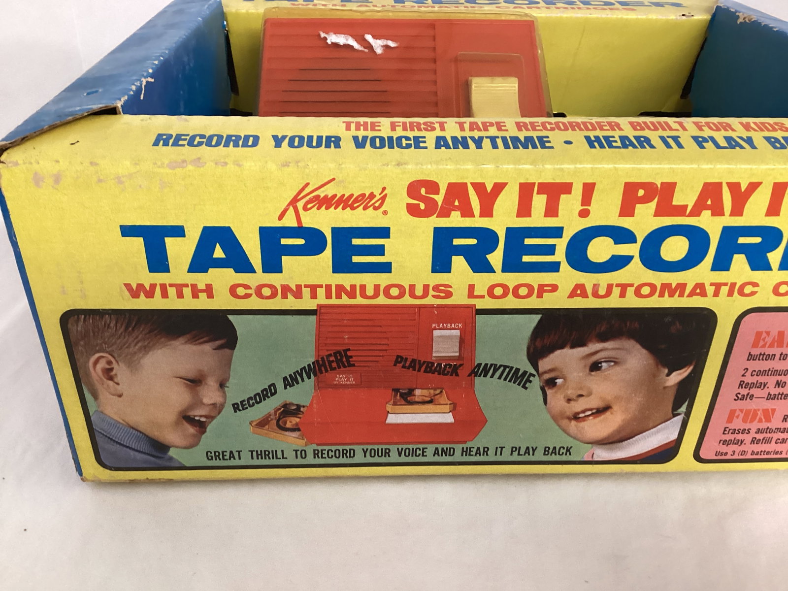 Vintage Kenner Say It! Play It! Tape Recorder - 5