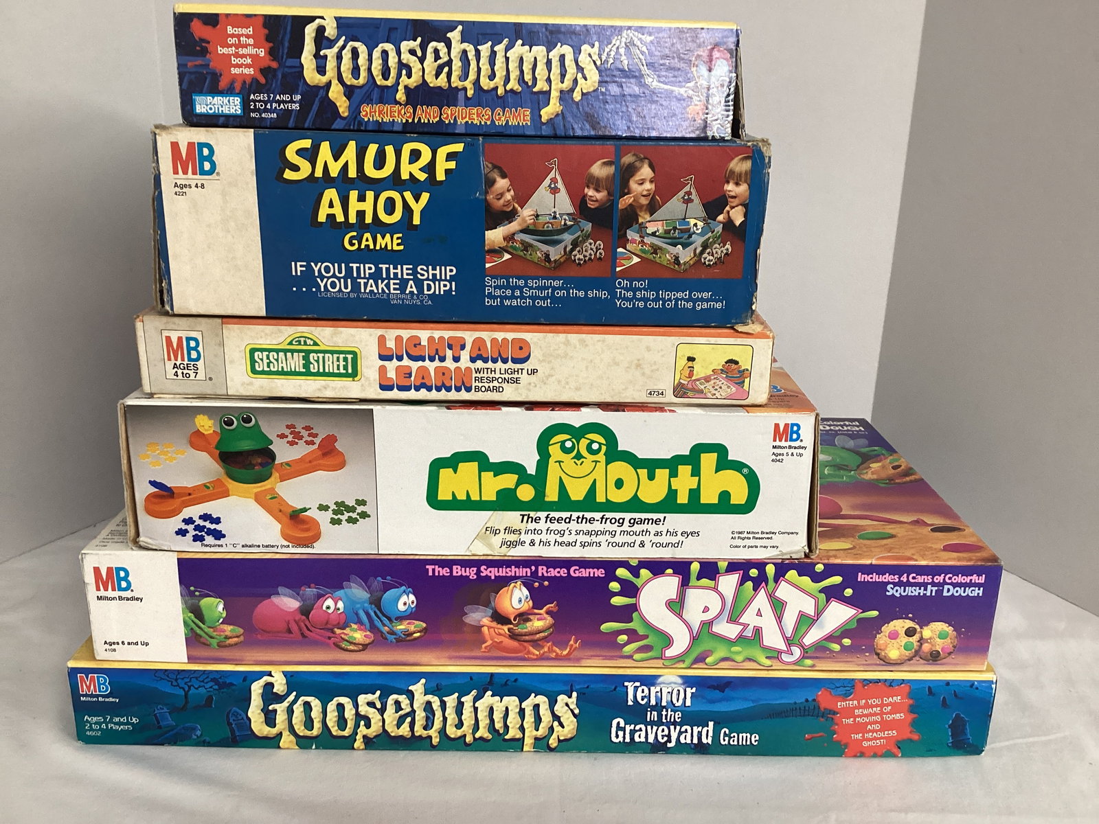 Vintage Board Games - Goosebumps, Smurf Ahoy, Splat!, and More (1 of 3)