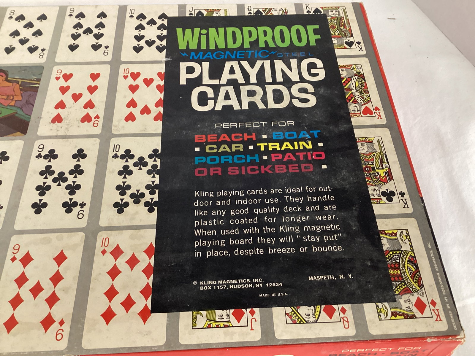 Kling Windproof Magnetic Steel Playing Cards with Board - 3