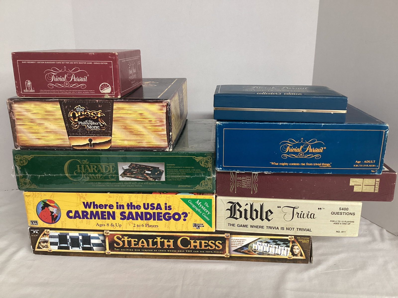 Games - Trivial Pursuit, Stealth Chess, Charade Game, and More (1 of 4)