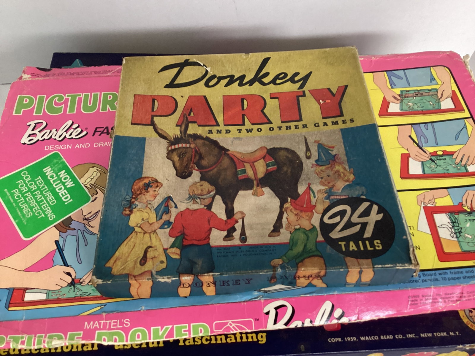 Colorforms, Barbie Picture Maker, Donkey Party, Bead Gardens - 2