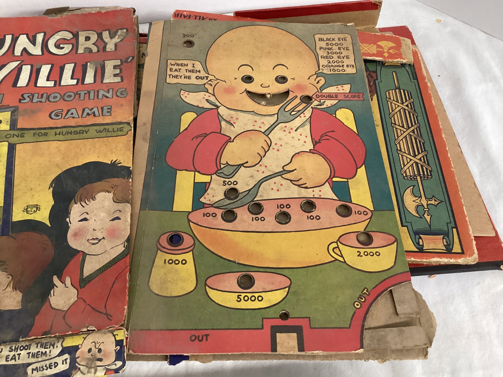 Antique and Vintage Game Boards and Pieces - 10