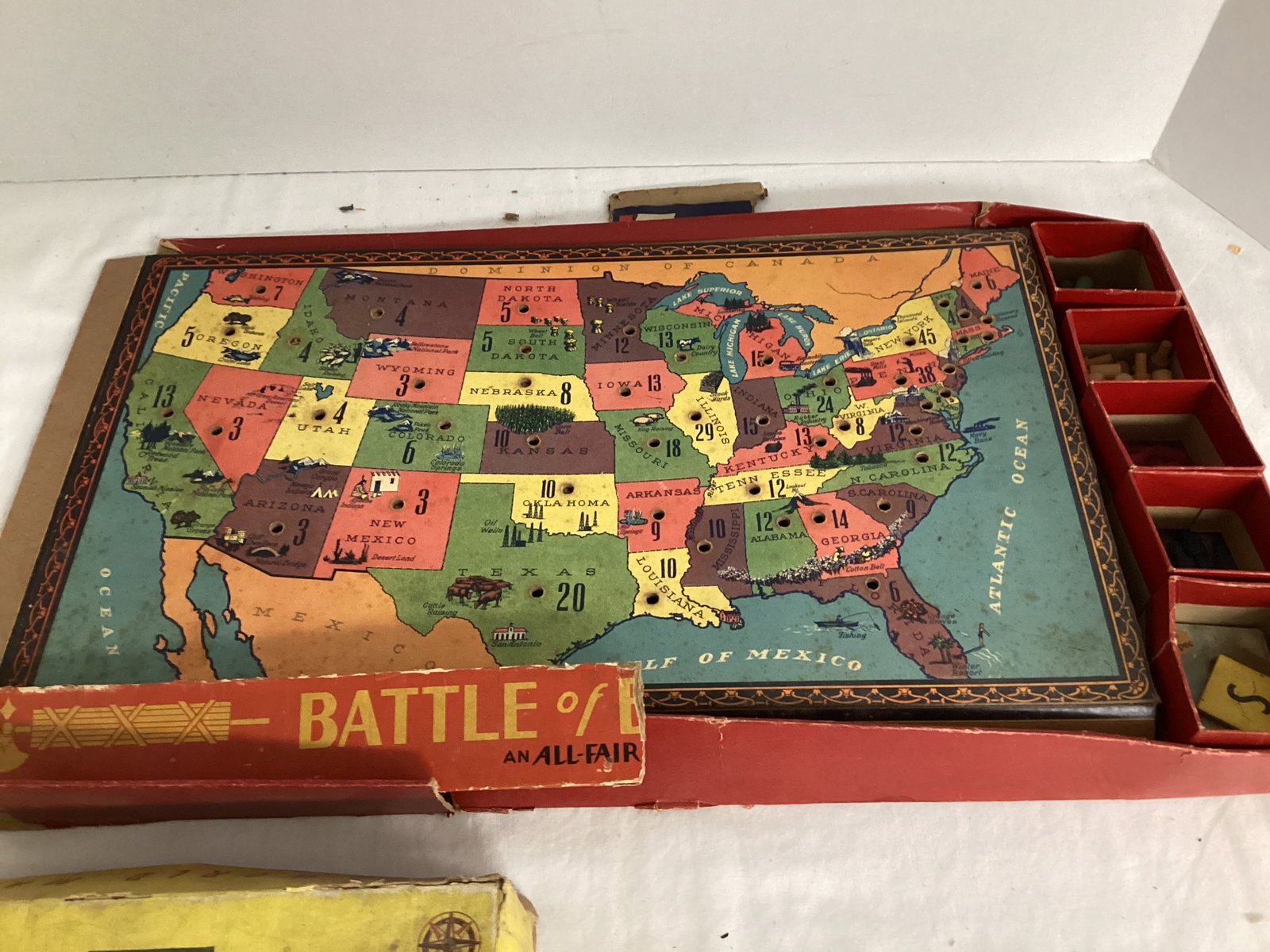 Antique and Vintage Game Boards and Pieces - 16