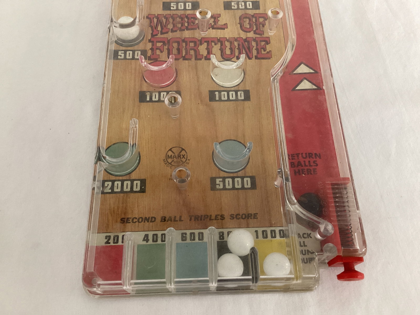 Marx Toys Wheel of Fortune Pinball Game - 5