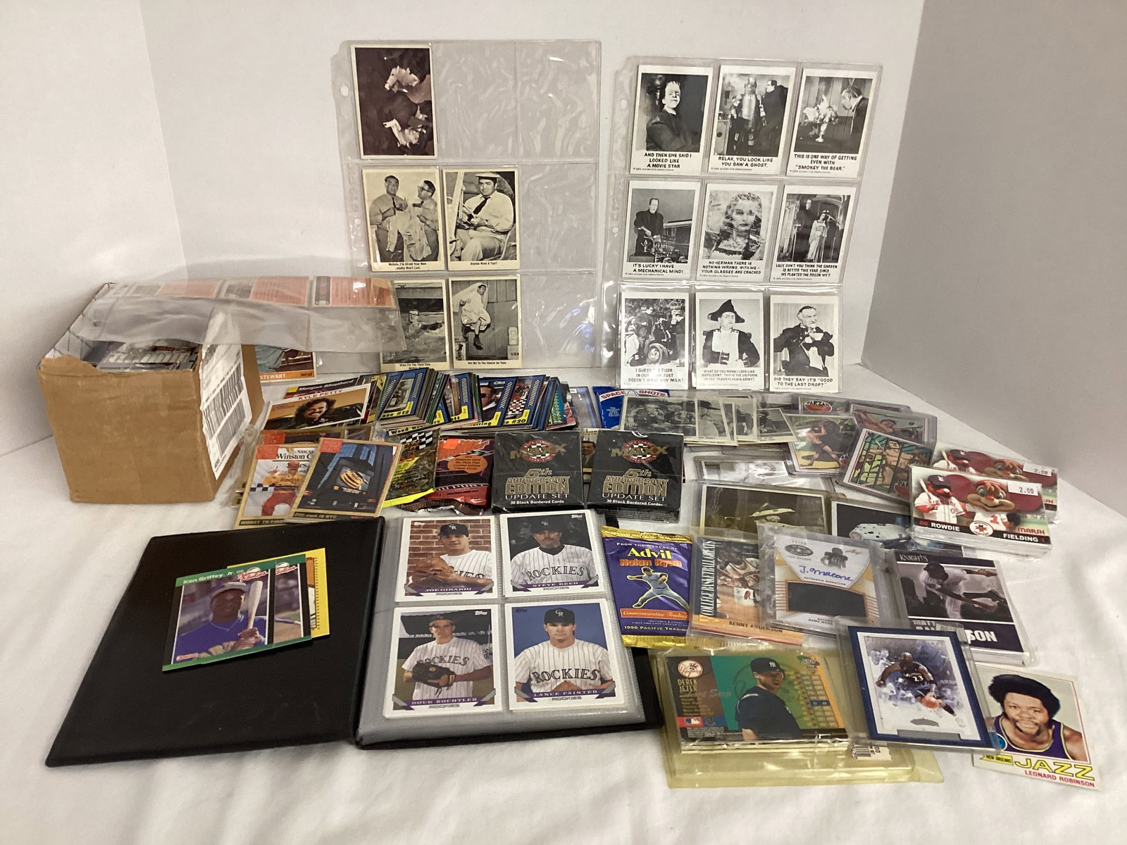 Trading Cards - Baseball, Basketball, NASCAR, Gomer Pyle, The Munsters, James Bond, and More: .