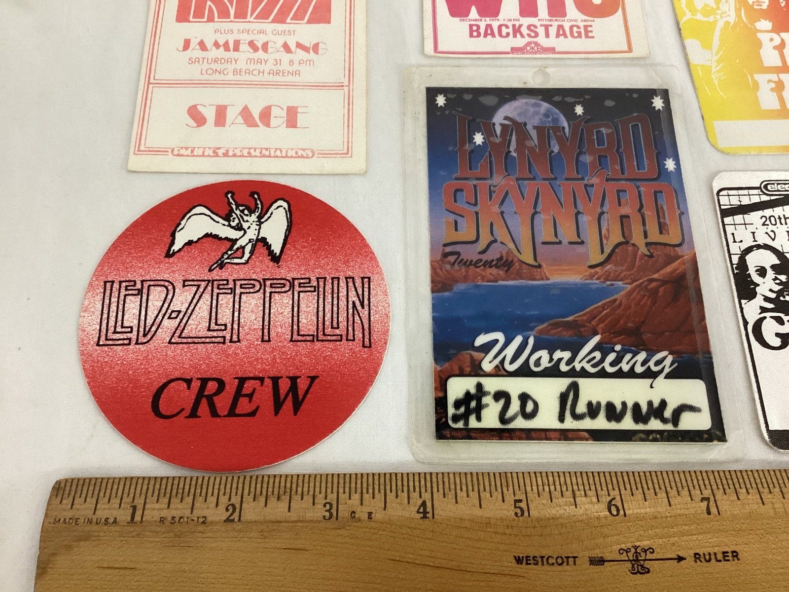 Vintage Rock Band Backstage Fabric Stickers - 2