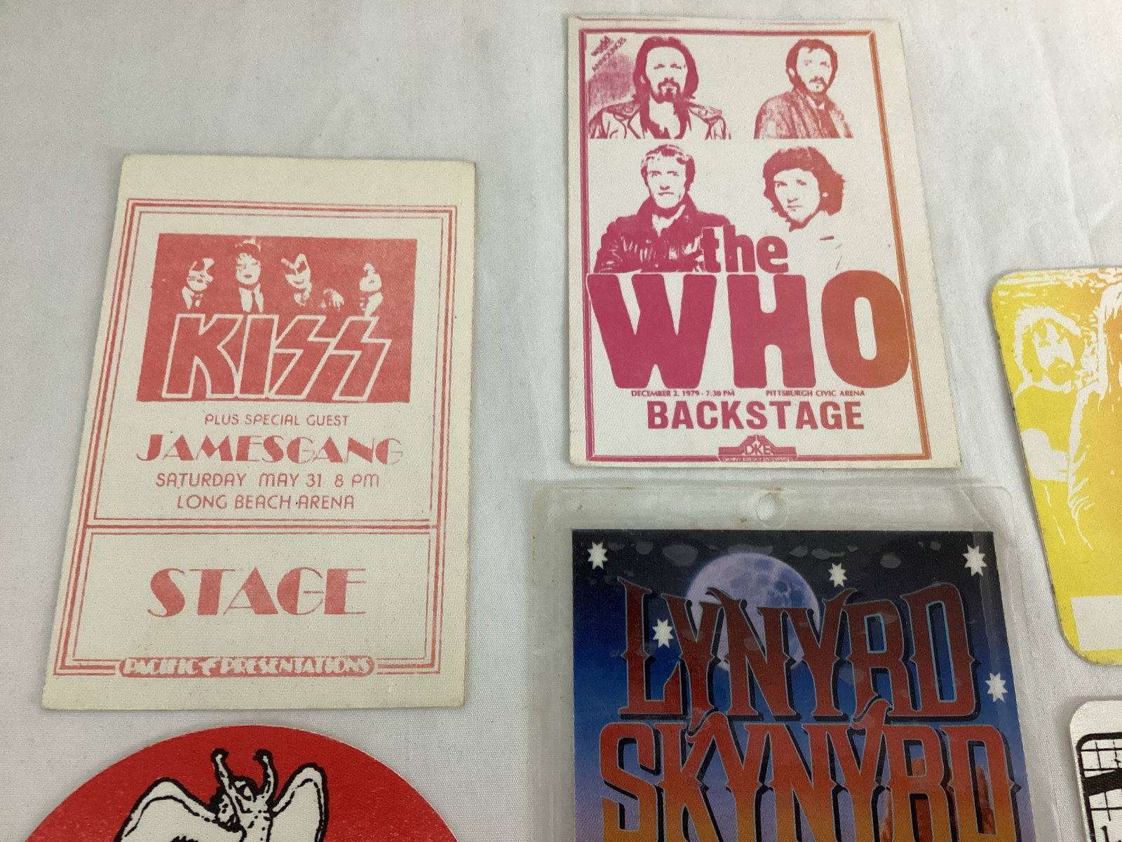 Vintage Rock Band Backstage Fabric Stickers - 3