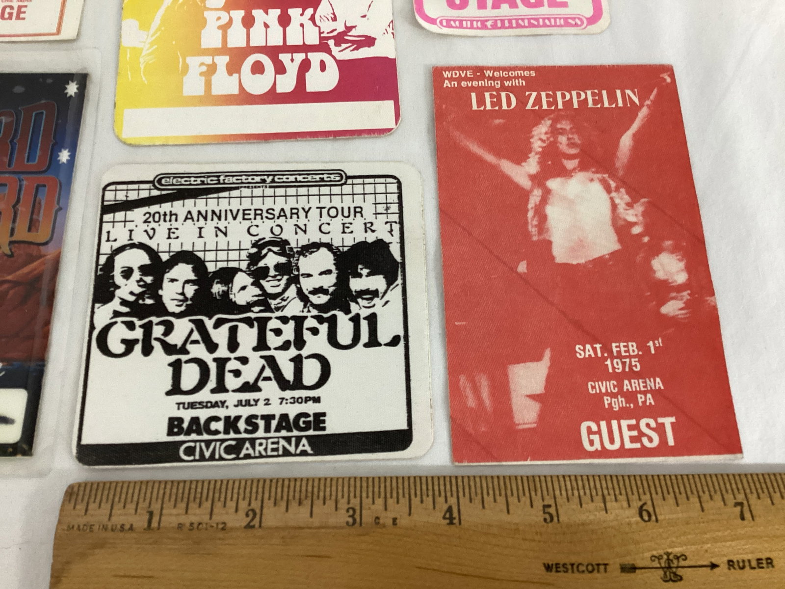 Vintage Rock Band Backstage Fabric Stickers - 4