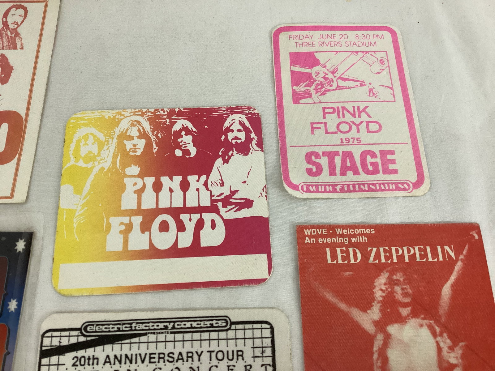 Vintage Rock Band Backstage Fabric Stickers - 5
