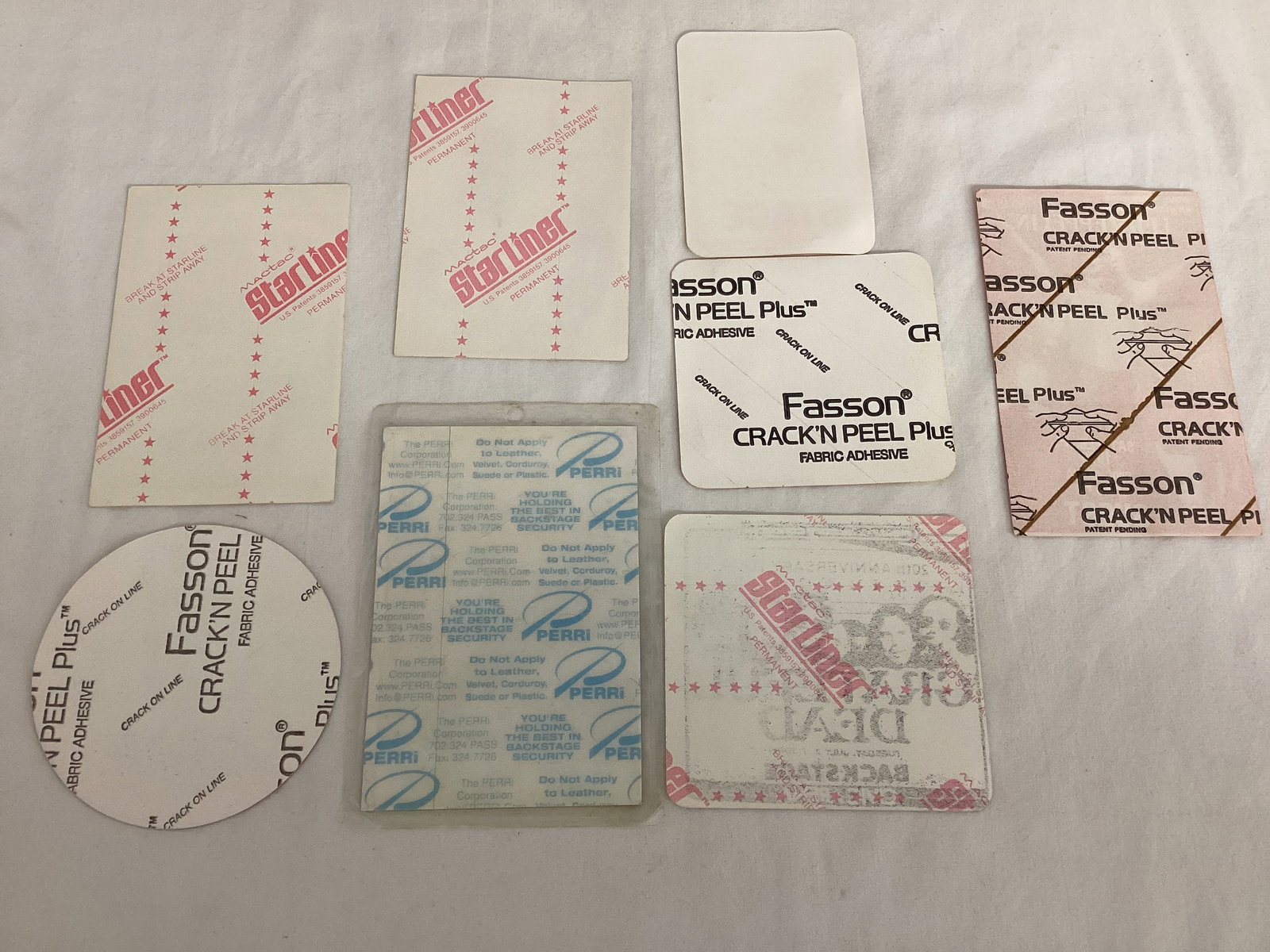 Vintage Rock Band Backstage Fabric Stickers - 6