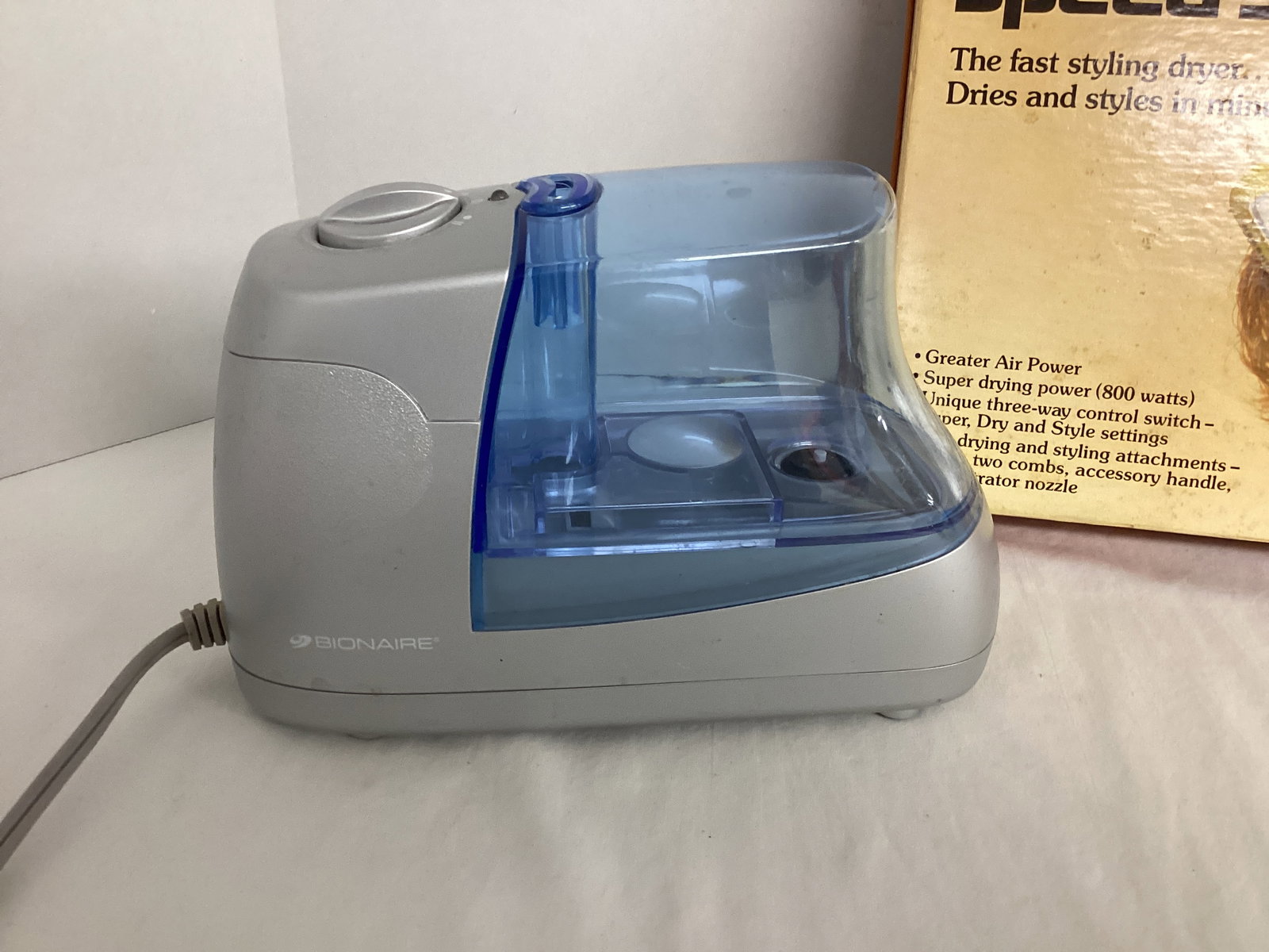 Bionaire Humidifier and Vintage Lady Schick Speed Styler in Box - 2