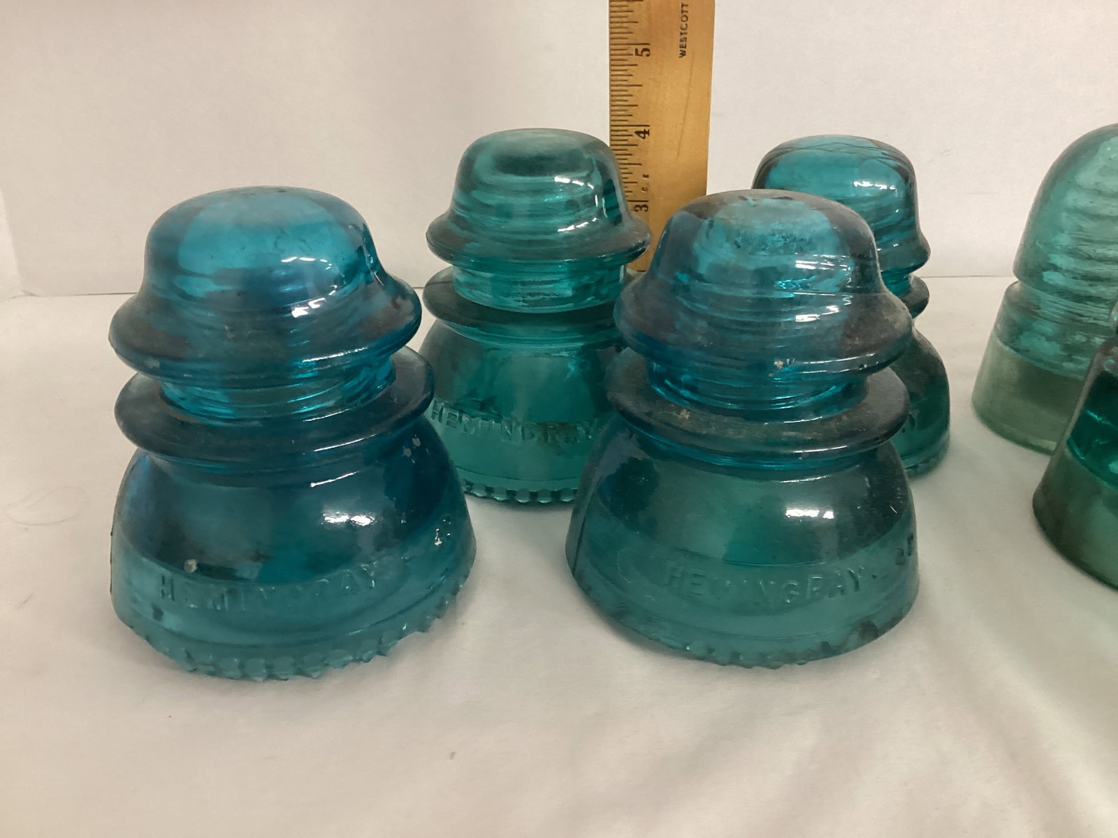 Brookfield, Hemingray, and Whitall Tatum Glass Insulators - 3
