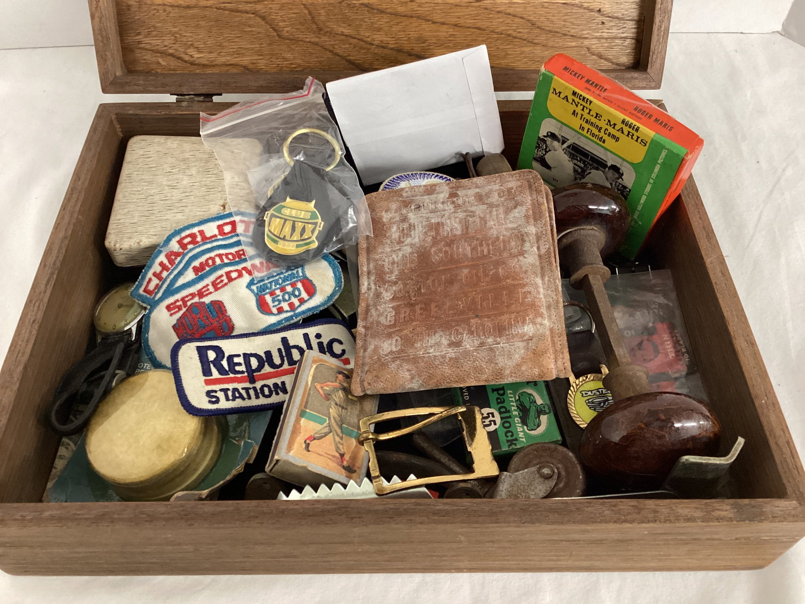 Antique Doorknob, Patches, Cuff Links, Wallet, Keychains, and More - 2