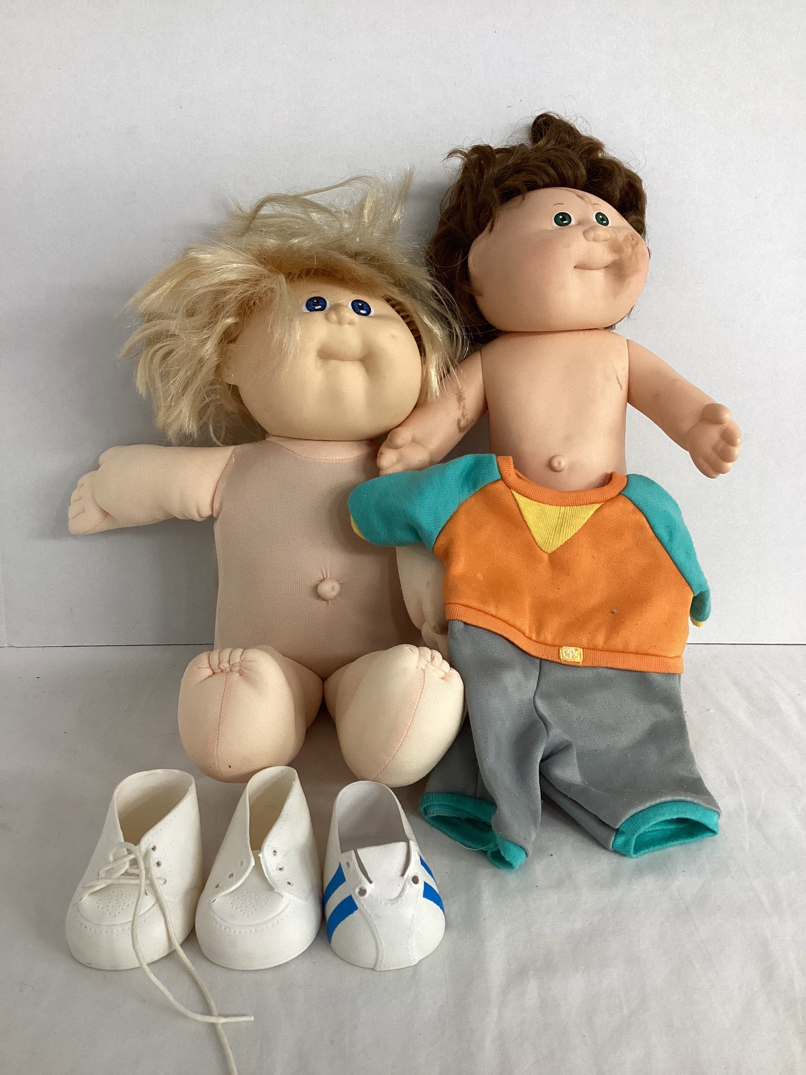 Two Cabbage Patch Dolls with Outfit and Shoes (1 of 9)