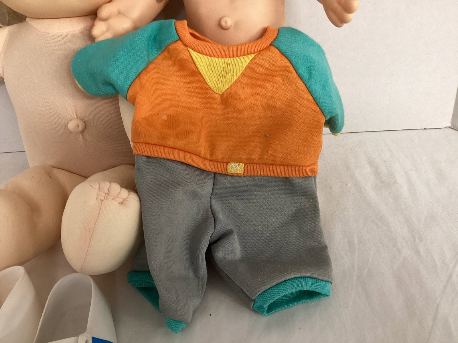 Two Cabbage Patch Dolls with Outfit and Shoes - 3