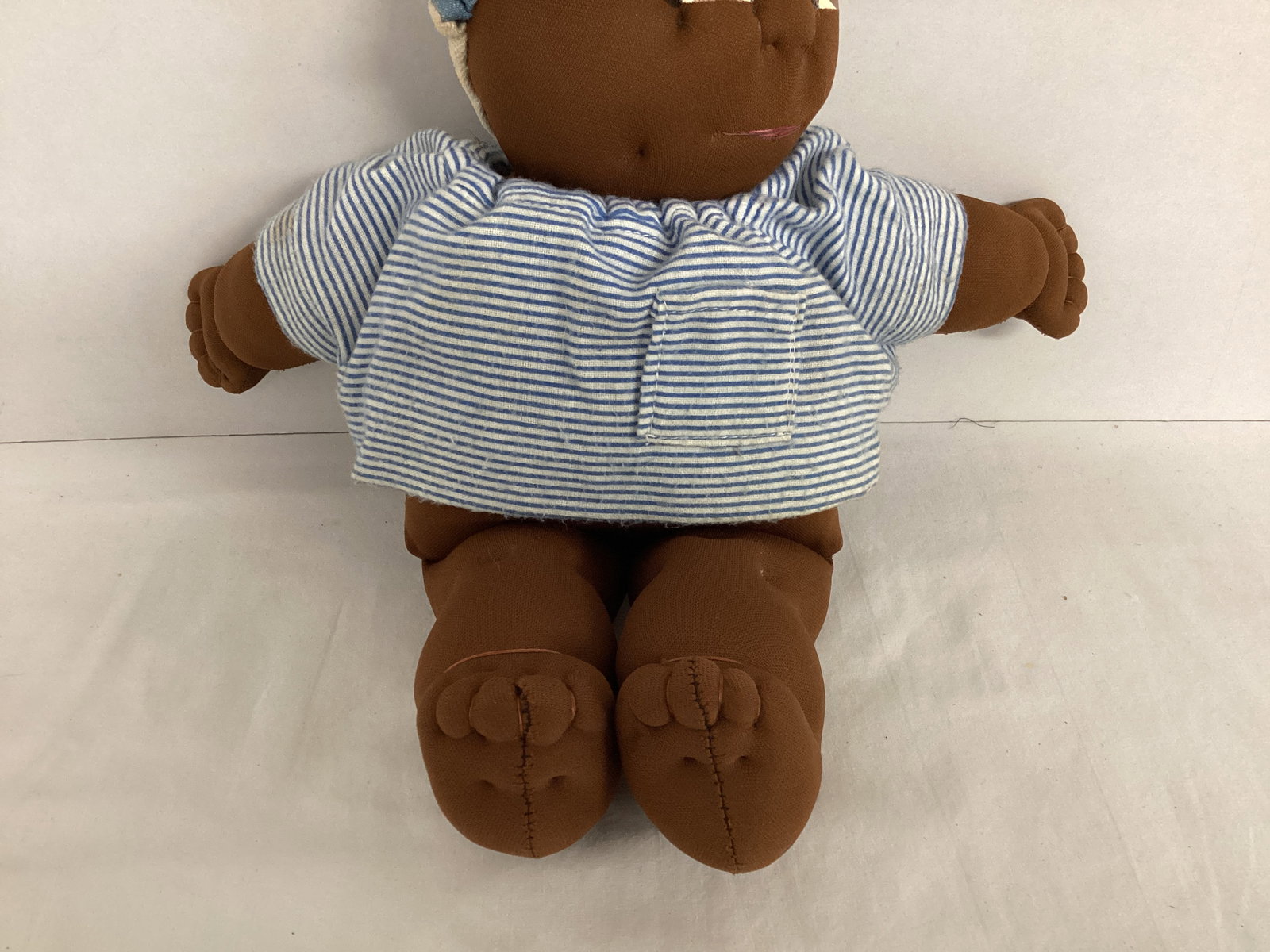 Vintage Hand Made Fabric Doll - 3