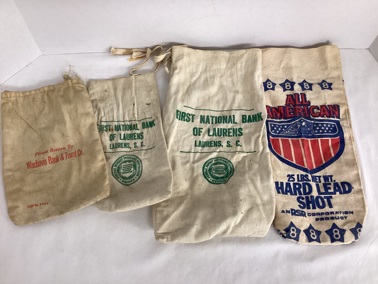 Canvas Bank Bags and All American Hard Shot Lead Bag: .