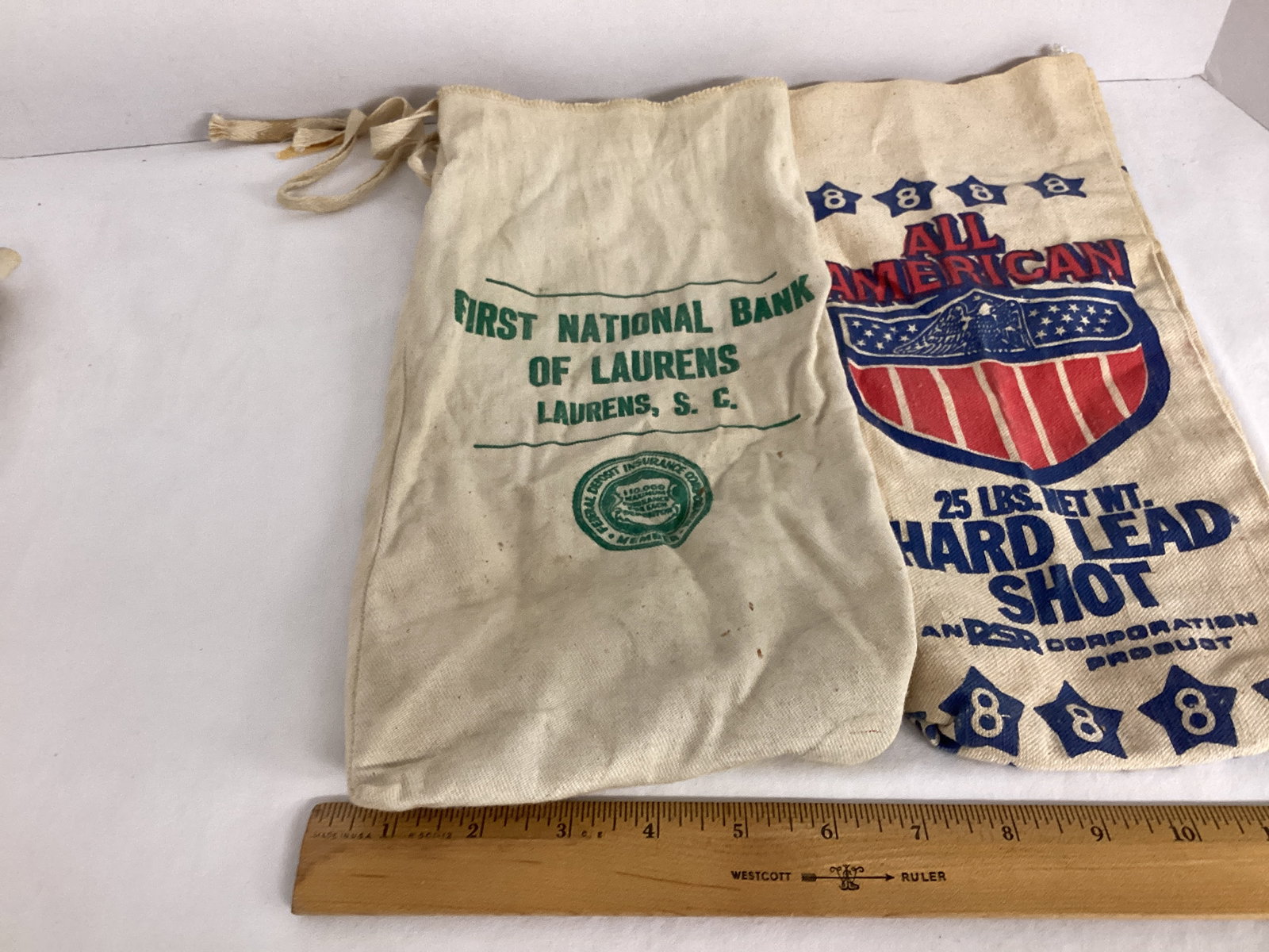 Canvas Bank Bags and All American Hard Shot Lead Bag - 4