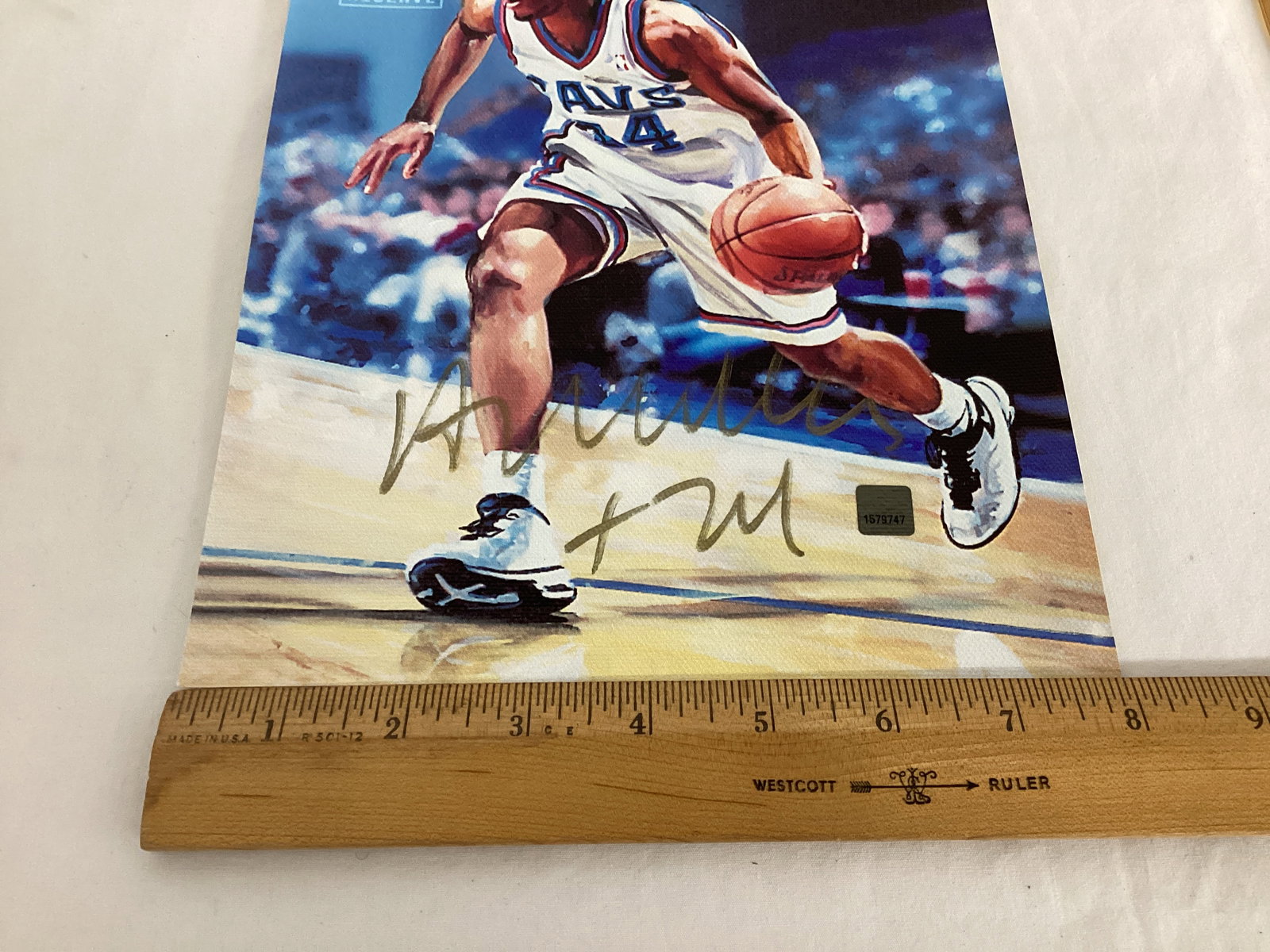Topps Reserve Cleveland Cavaliers Andre Miller 8x10 Canvas Autograph - 6