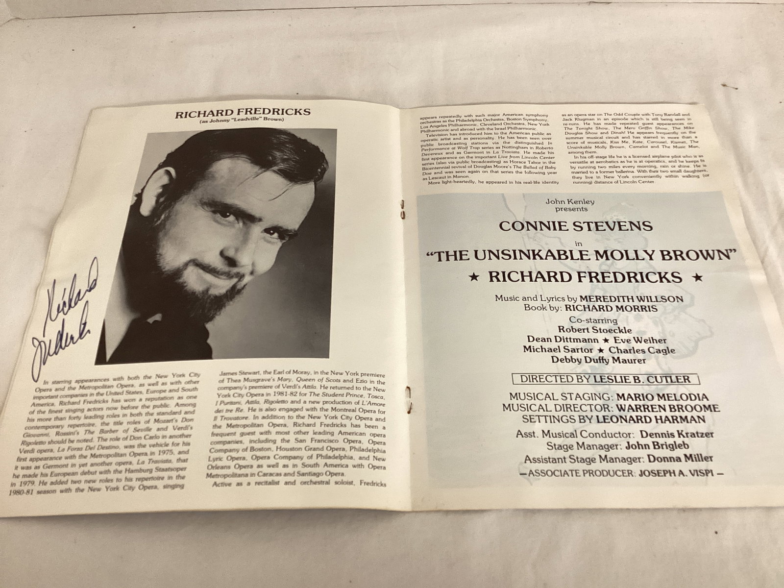 The Unsinkable Molly Brown Program Signed by Connie Stevens and Richard Fredricks - 5
