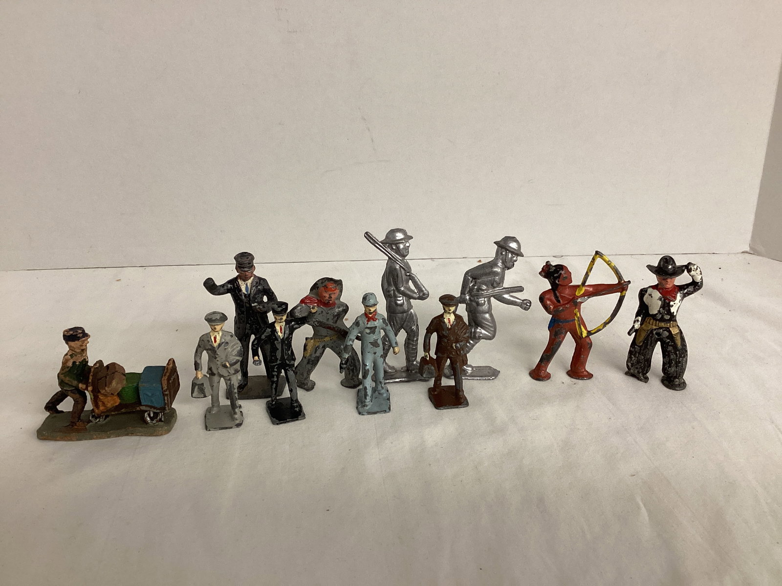 Cast Metal and Elastolin Figures (1 of 6)