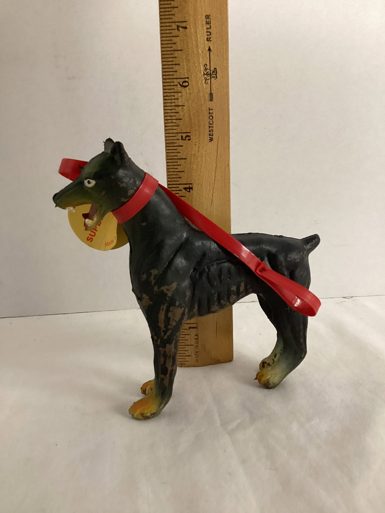 1973 Ben Cooper Super Dog Rubber Doberman - 5