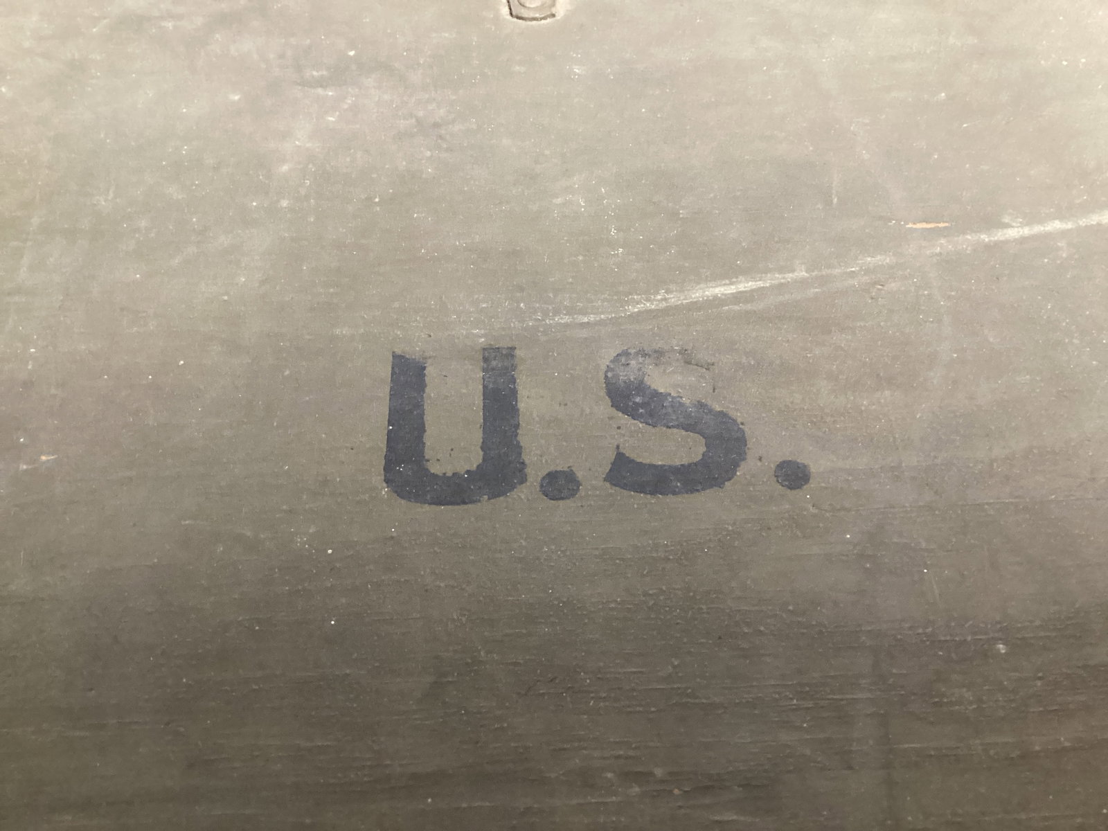 US Military Wood Foot Locker Trunk with Tray - 9
