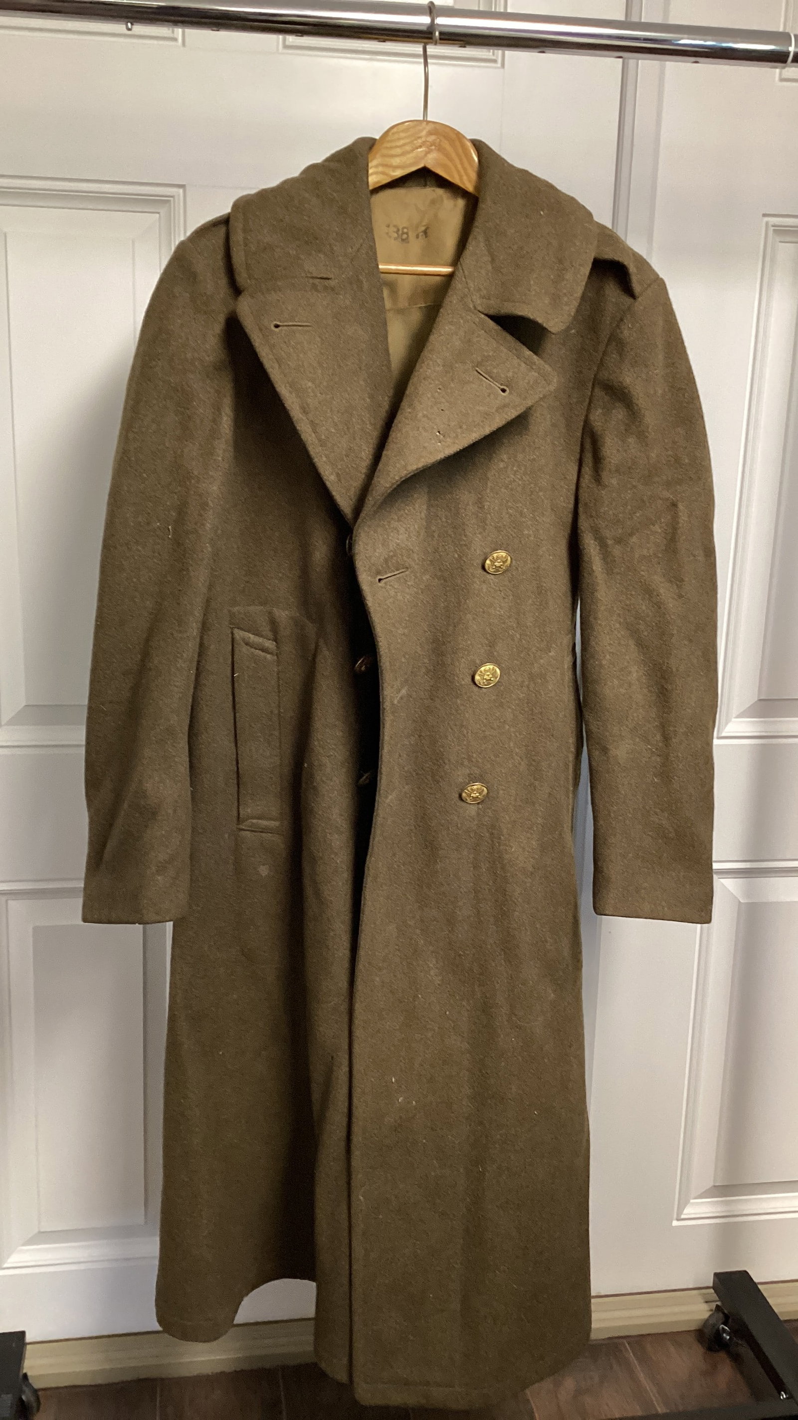 US Military Wool Overcoat (1 of 9)