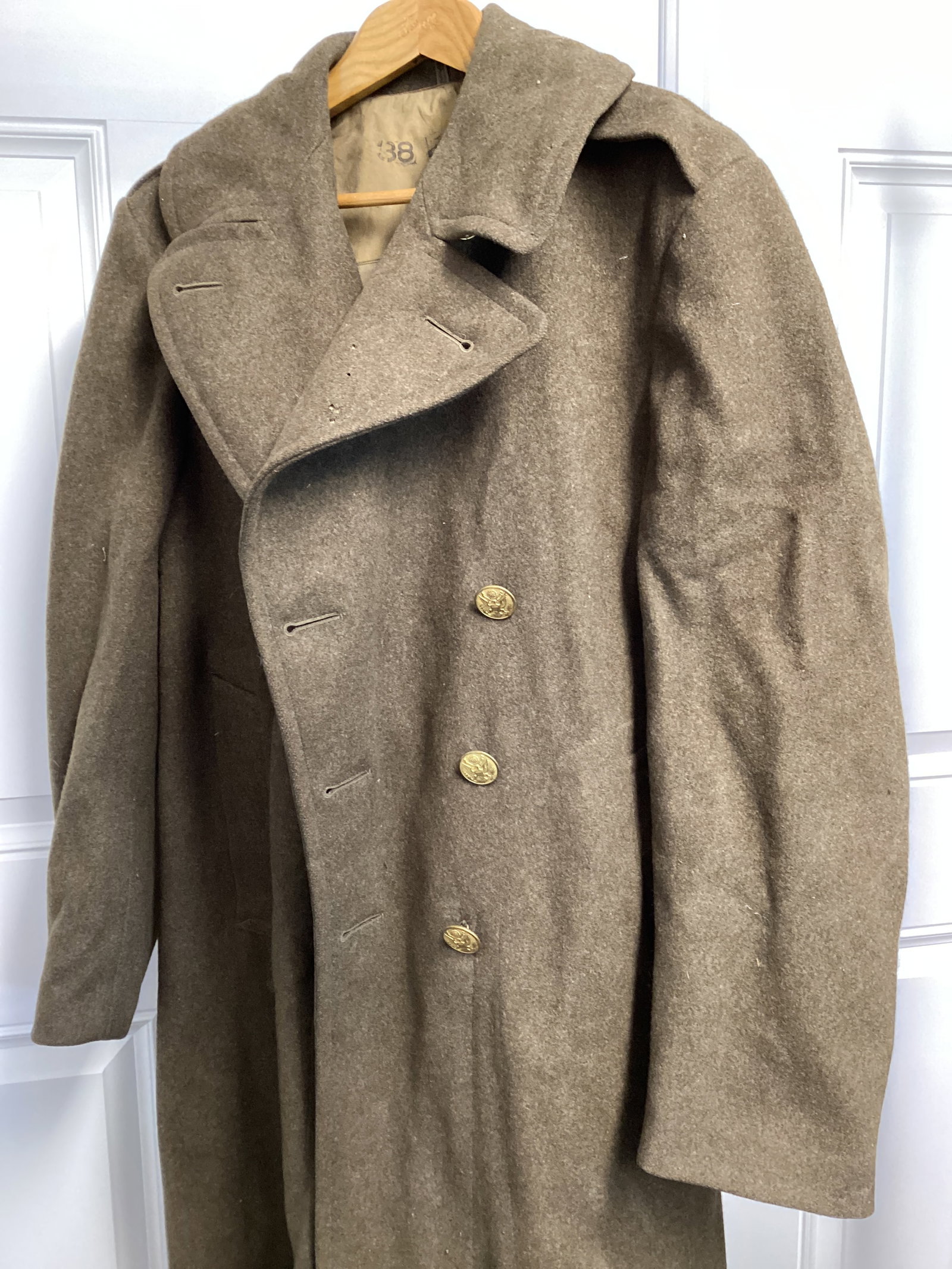 US Military Wool Overcoat - 7