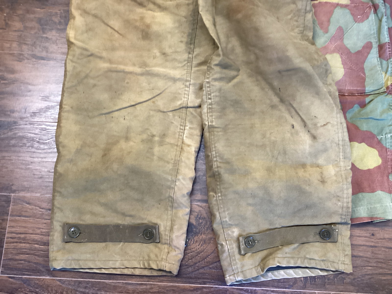 US Navy Overalls and Camouflage Pants with Suspenders - 3