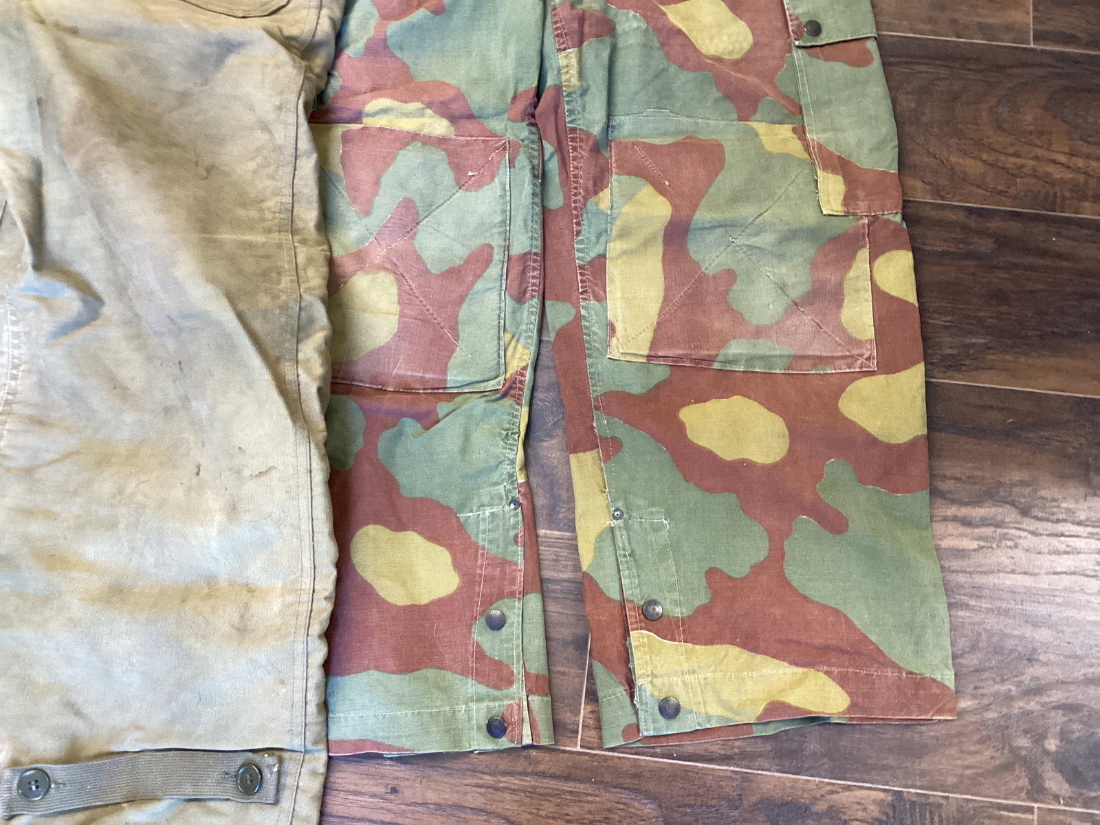 US Navy Overalls and Camouflage Pants with Suspenders - 8
