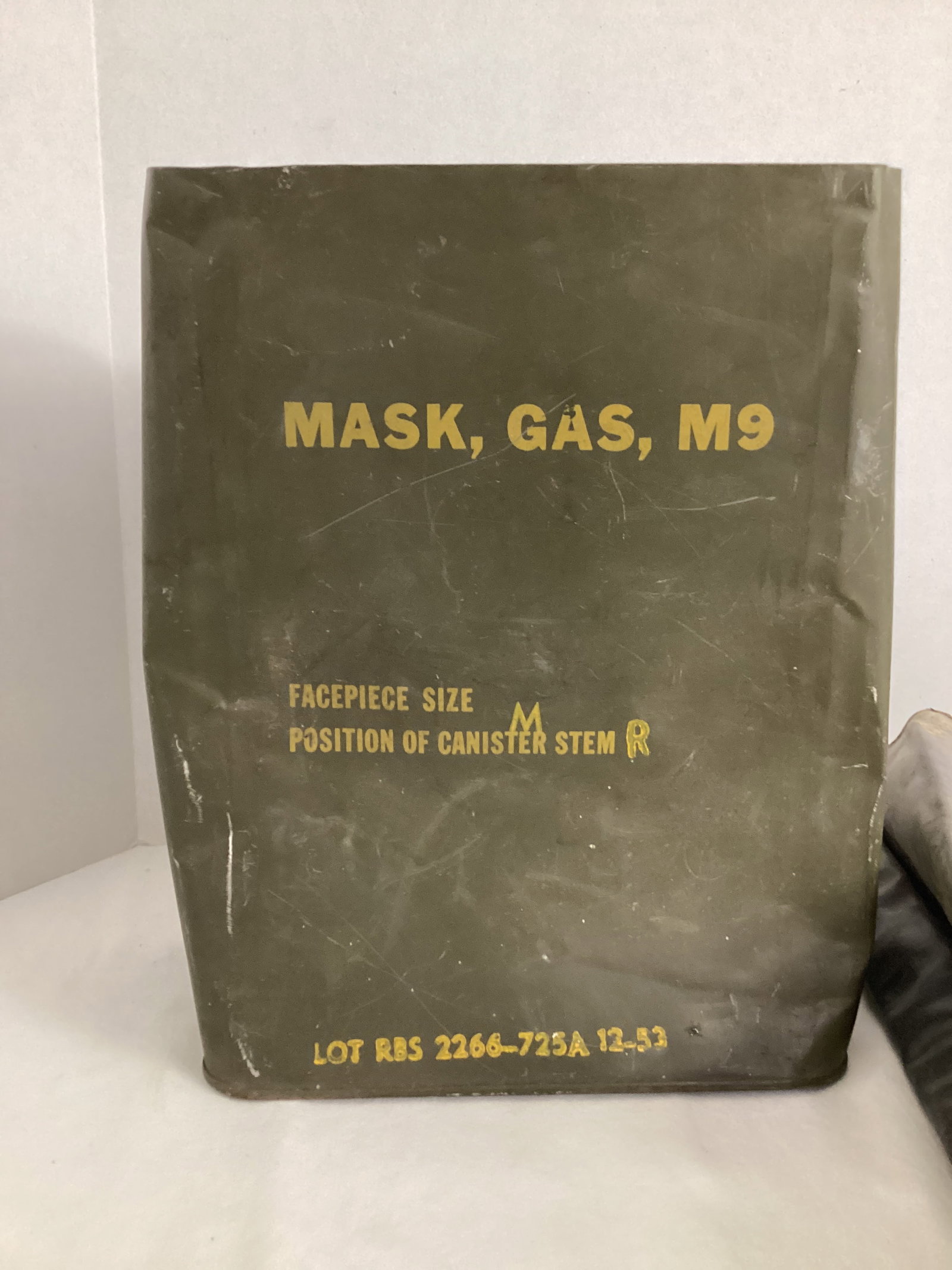 Two US Army Gas Mask Containers - 2