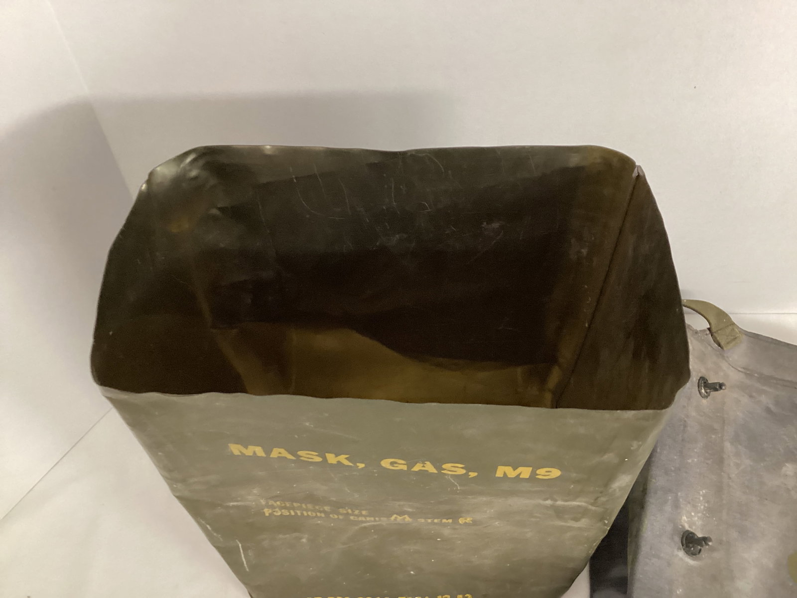 Two US Army Gas Mask Containers - 3