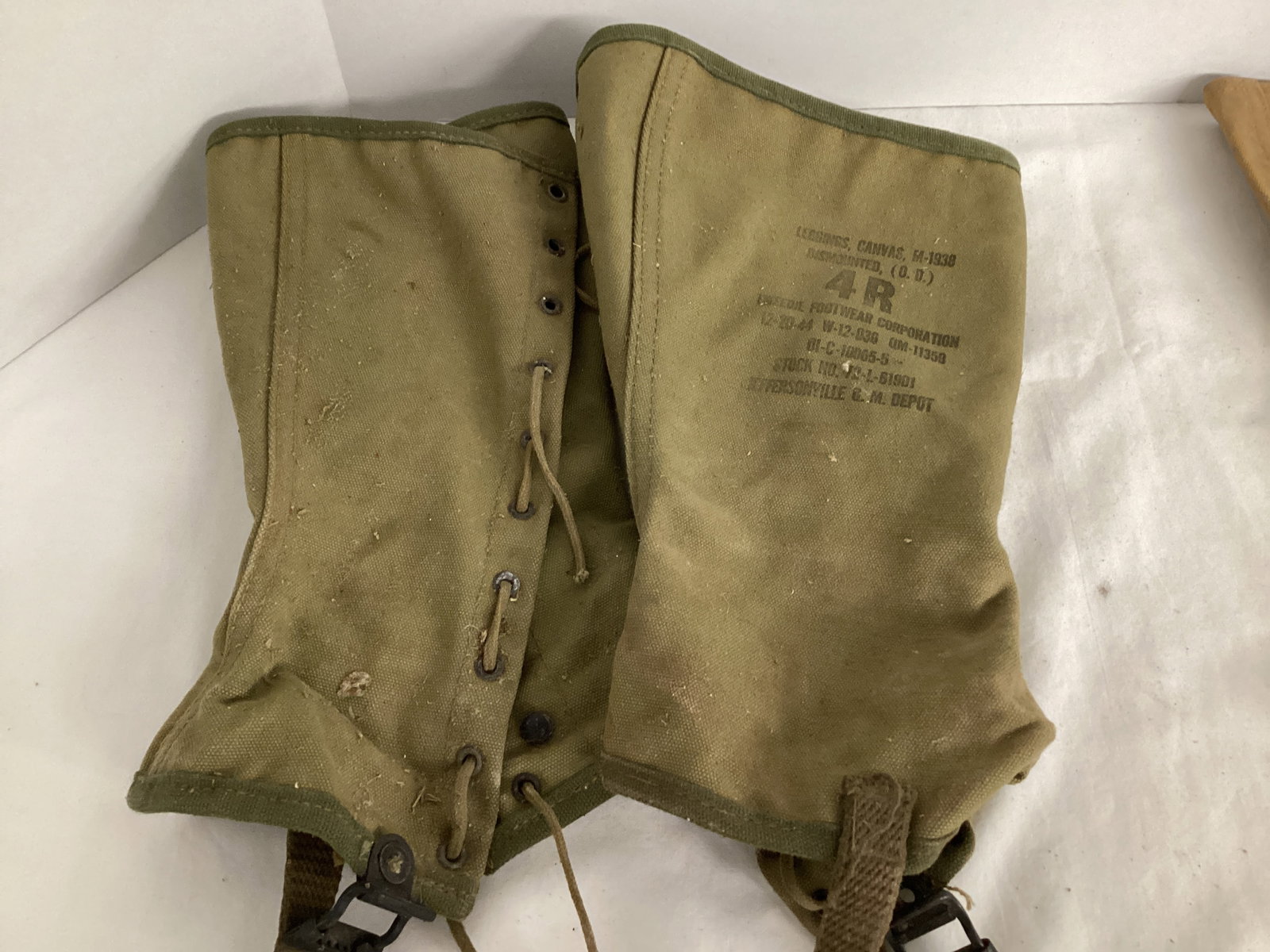 Vintage Military Boots and Leggings - 6