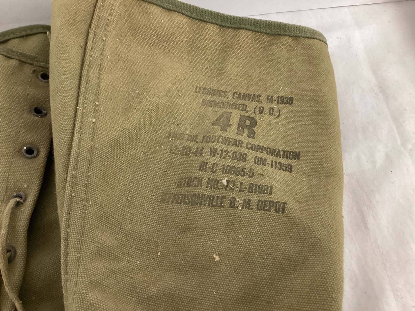 Vintage Military Boots and Leggings - 7
