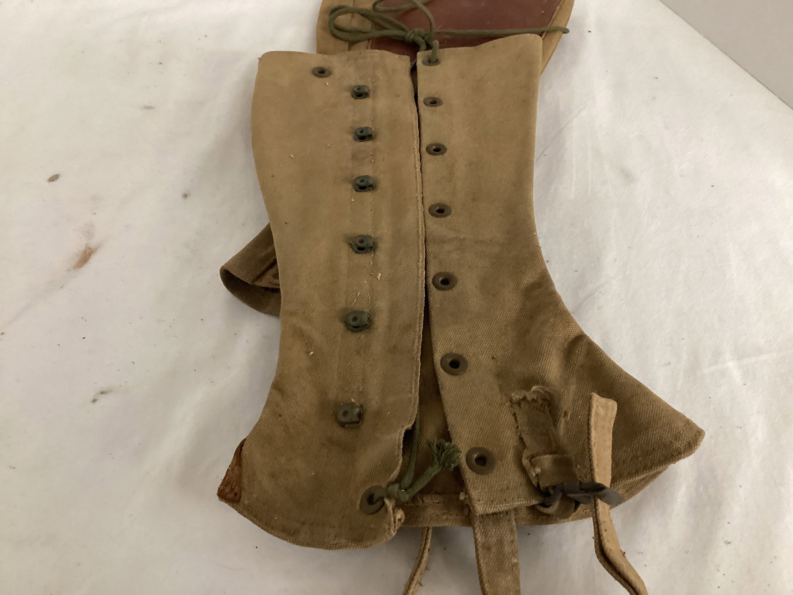 Vintage Military Boots and Leggings - 9