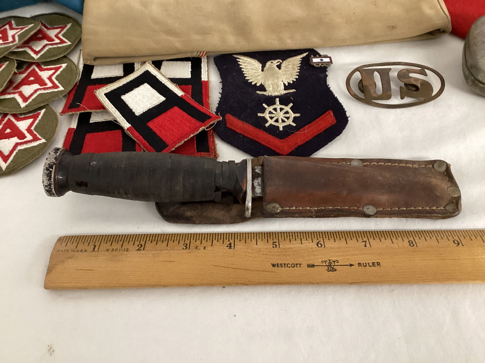 Military Knife, Patches, Pins, Caps, Flag - 2