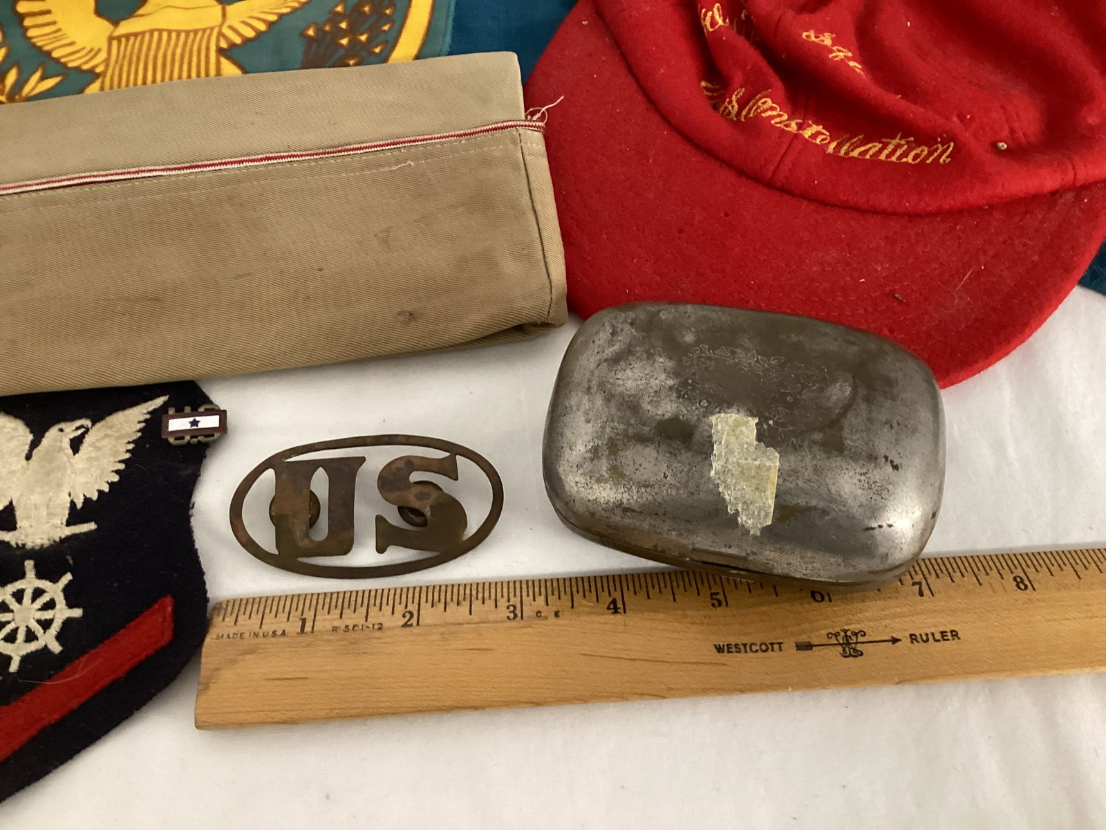 Military Knife, Patches, Pins, Caps, Flag - 8