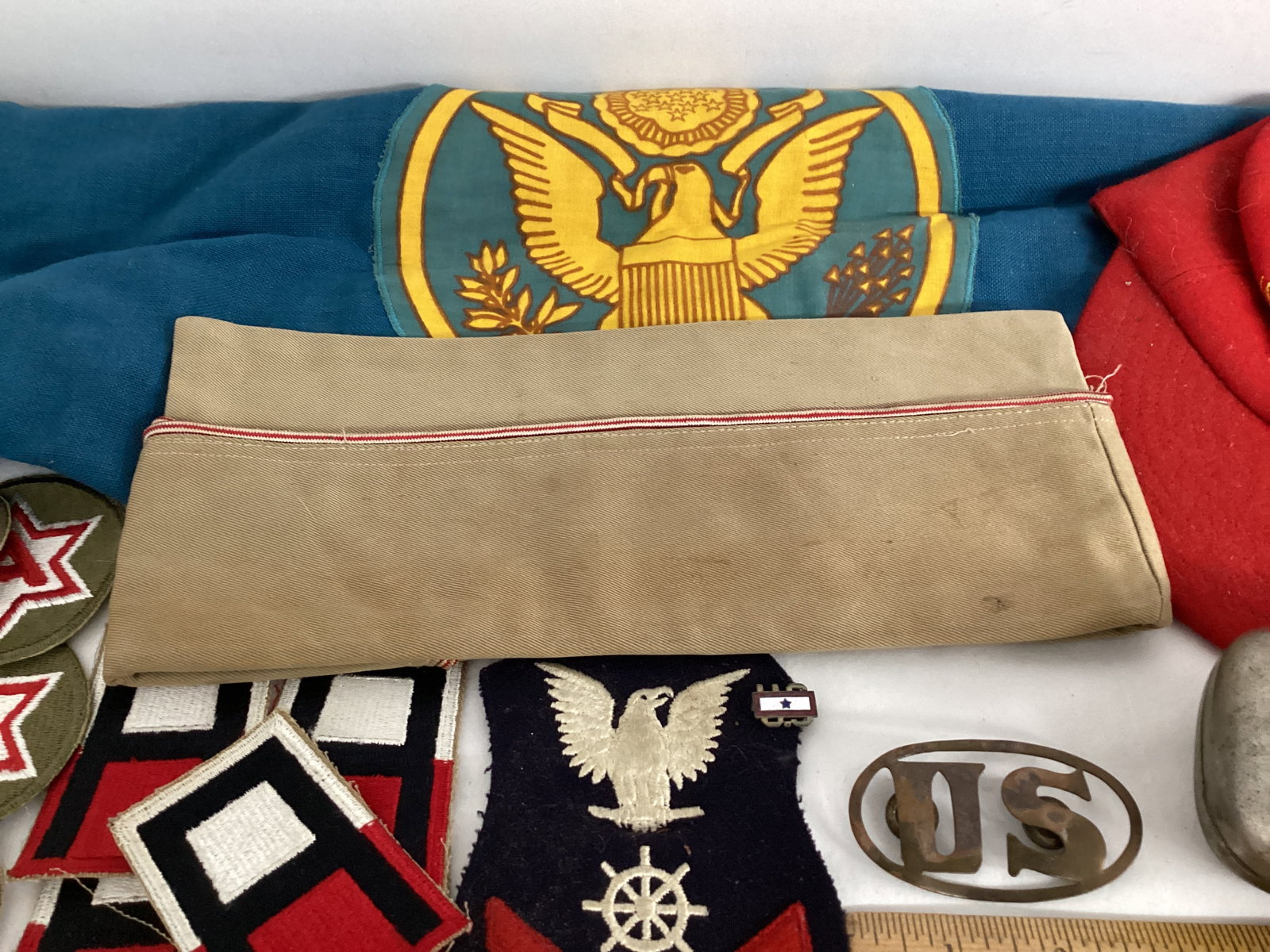 Military Knife, Patches, Pins, Caps, Flag - 9